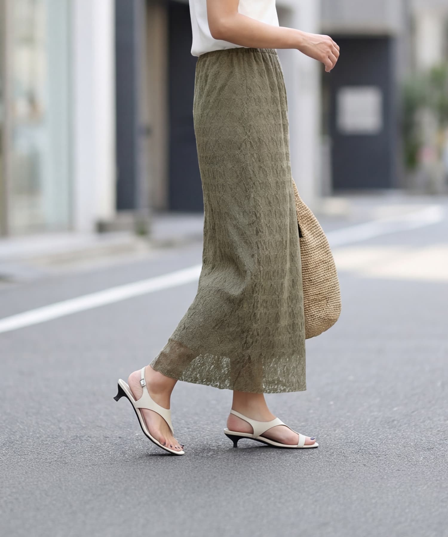 selection】日本製ストレッチレースIラインスカート | おしゃれな大人