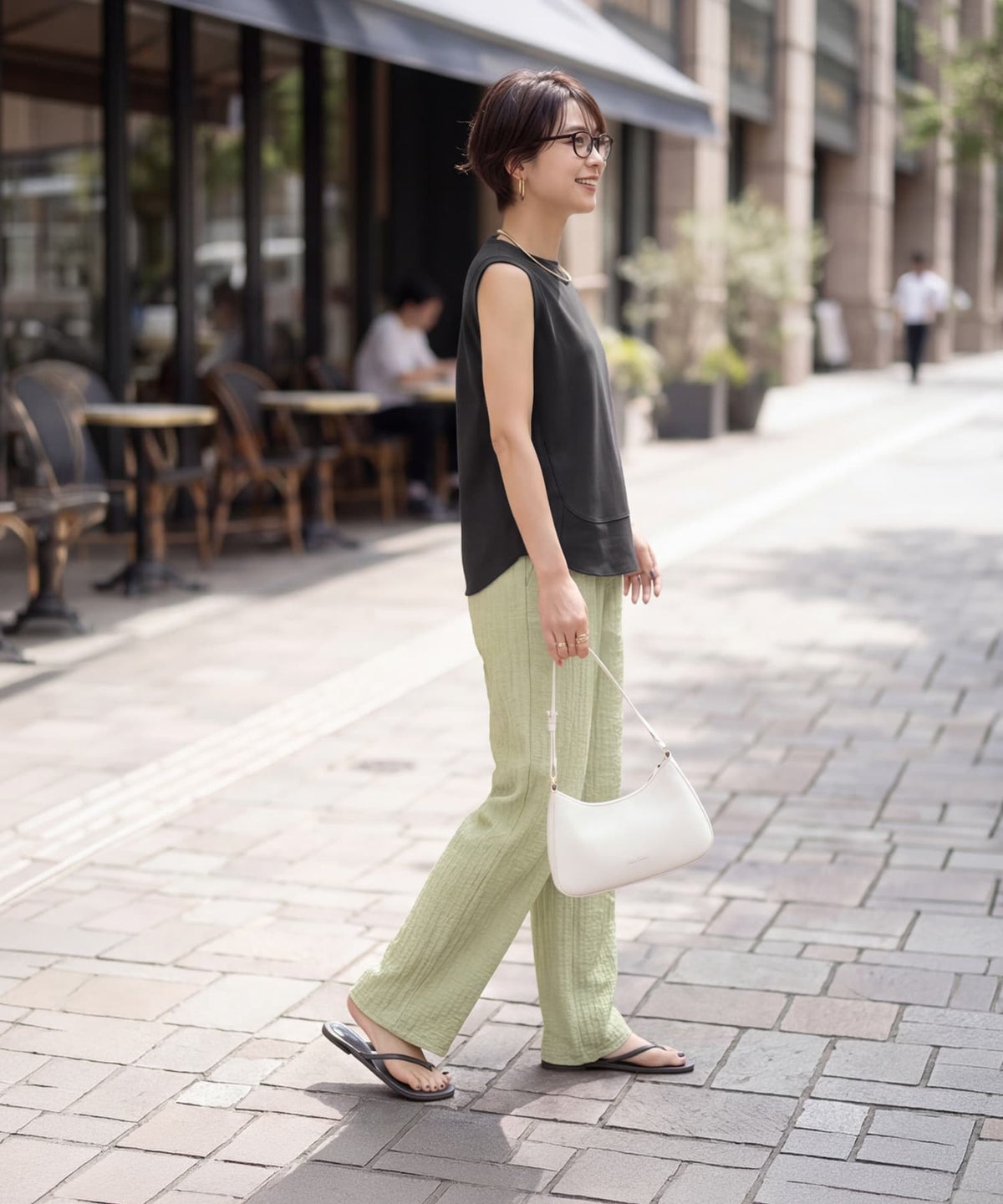 着用イメージ 163cm チャコール