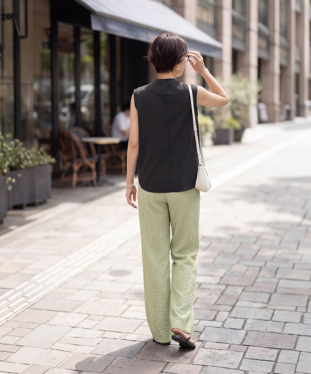 着用イメージ 163cm チャコール
