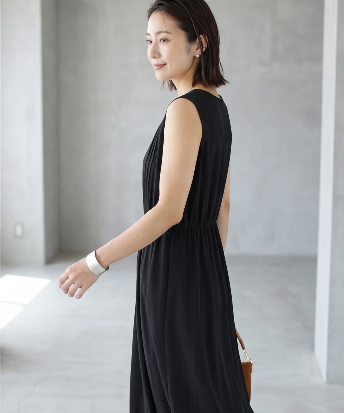 着用イメージ 163cm ブラック