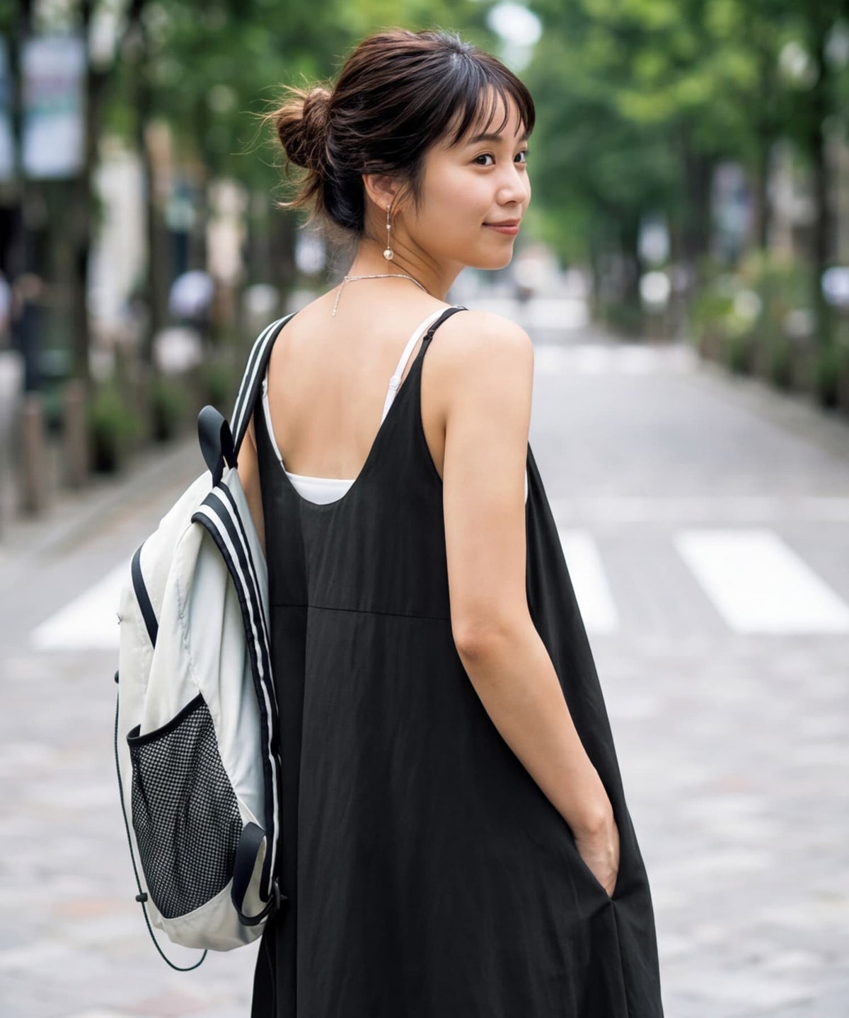 着用イメージ 163cm ブラック