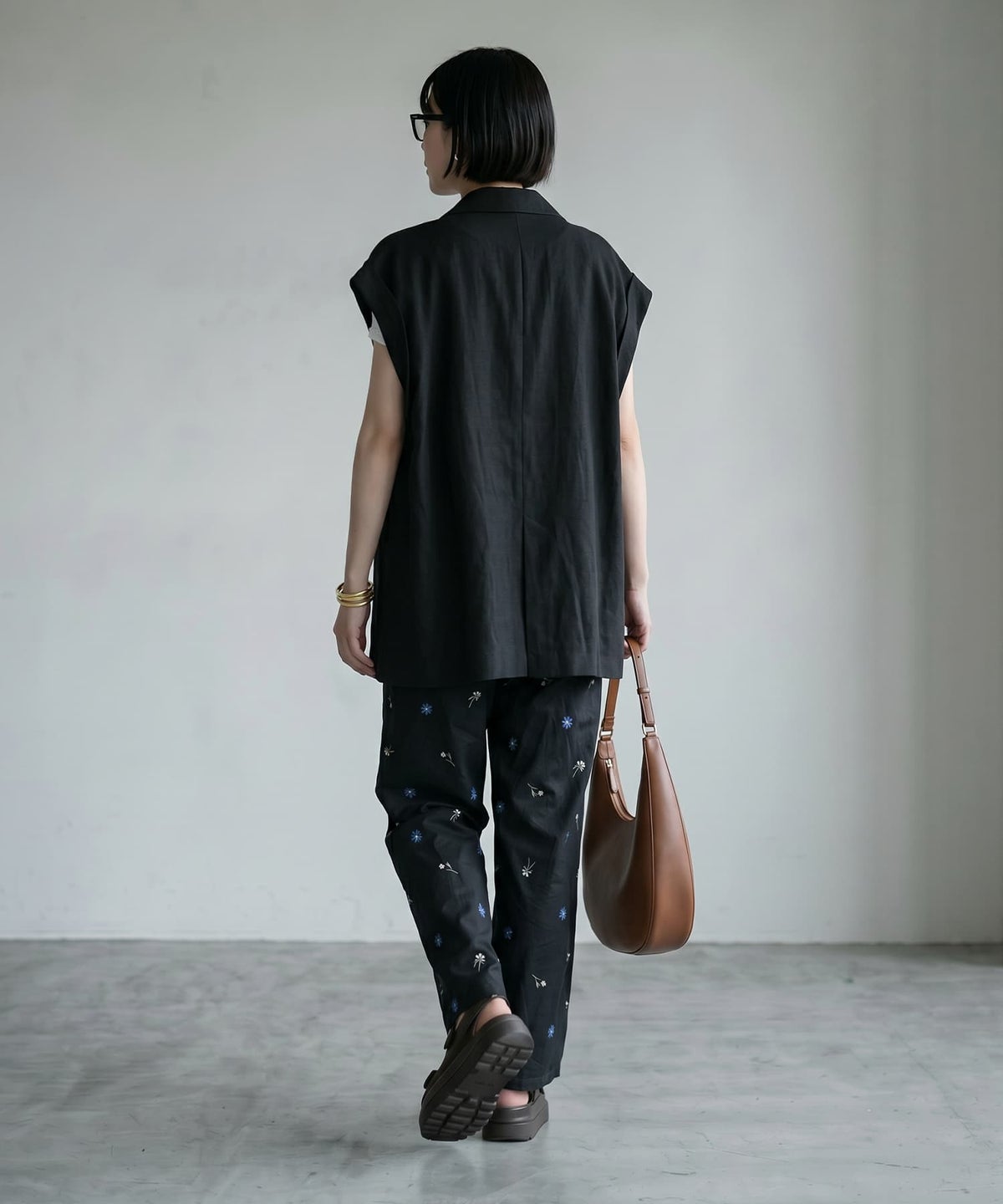 着用イメージ 170cm ブラック