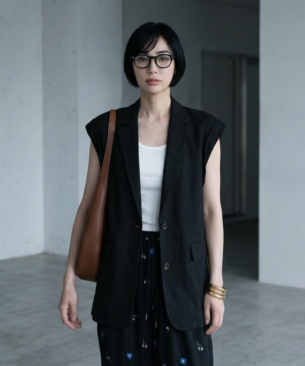 着用イメージ 170cm ブラック