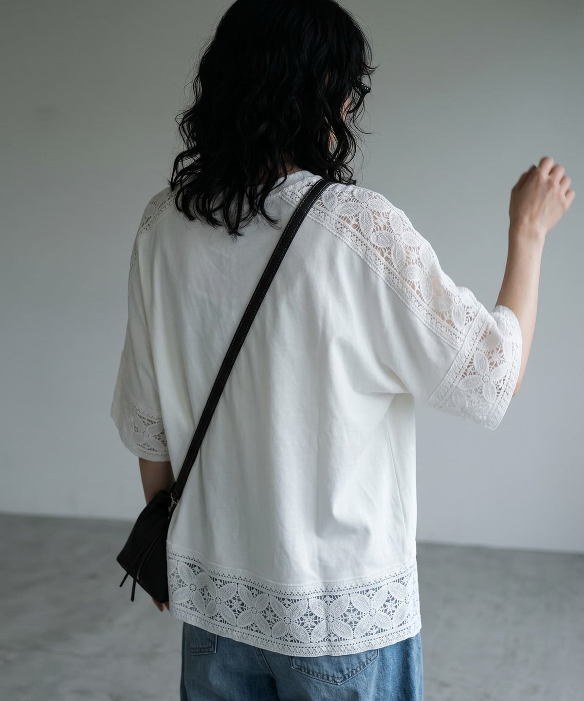着用イメージ 168cm ホワイト