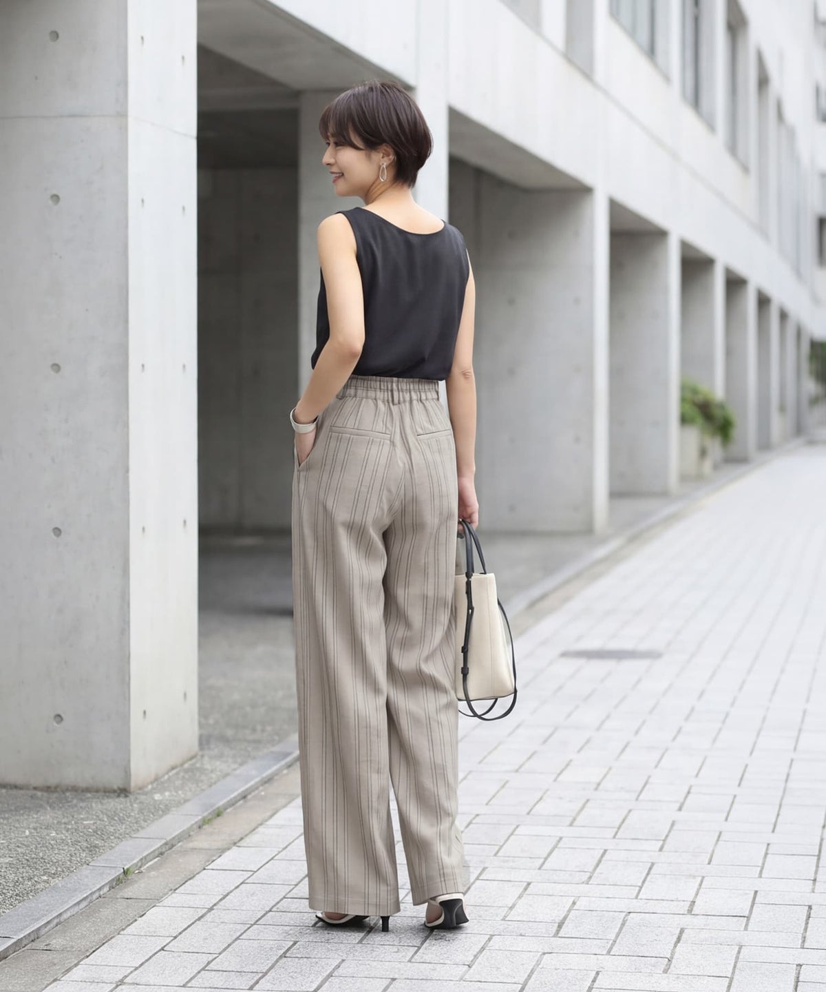 着用イメージ 163cm サンドベージュ