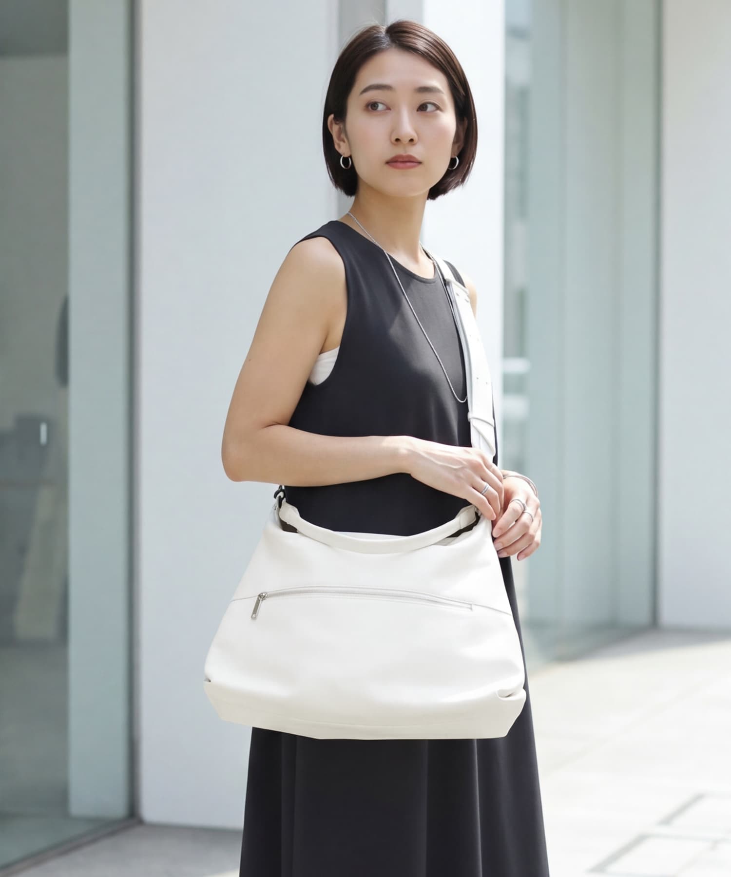白いバッグ 2点 専用 ホワイト2WAYショルダーバッグ | おしゃれな大人レディース