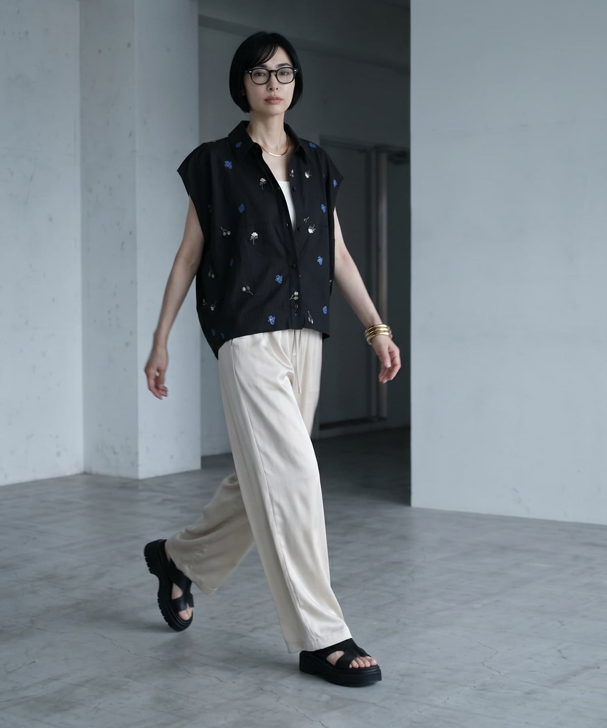 着用イメージ 170cm ブラック