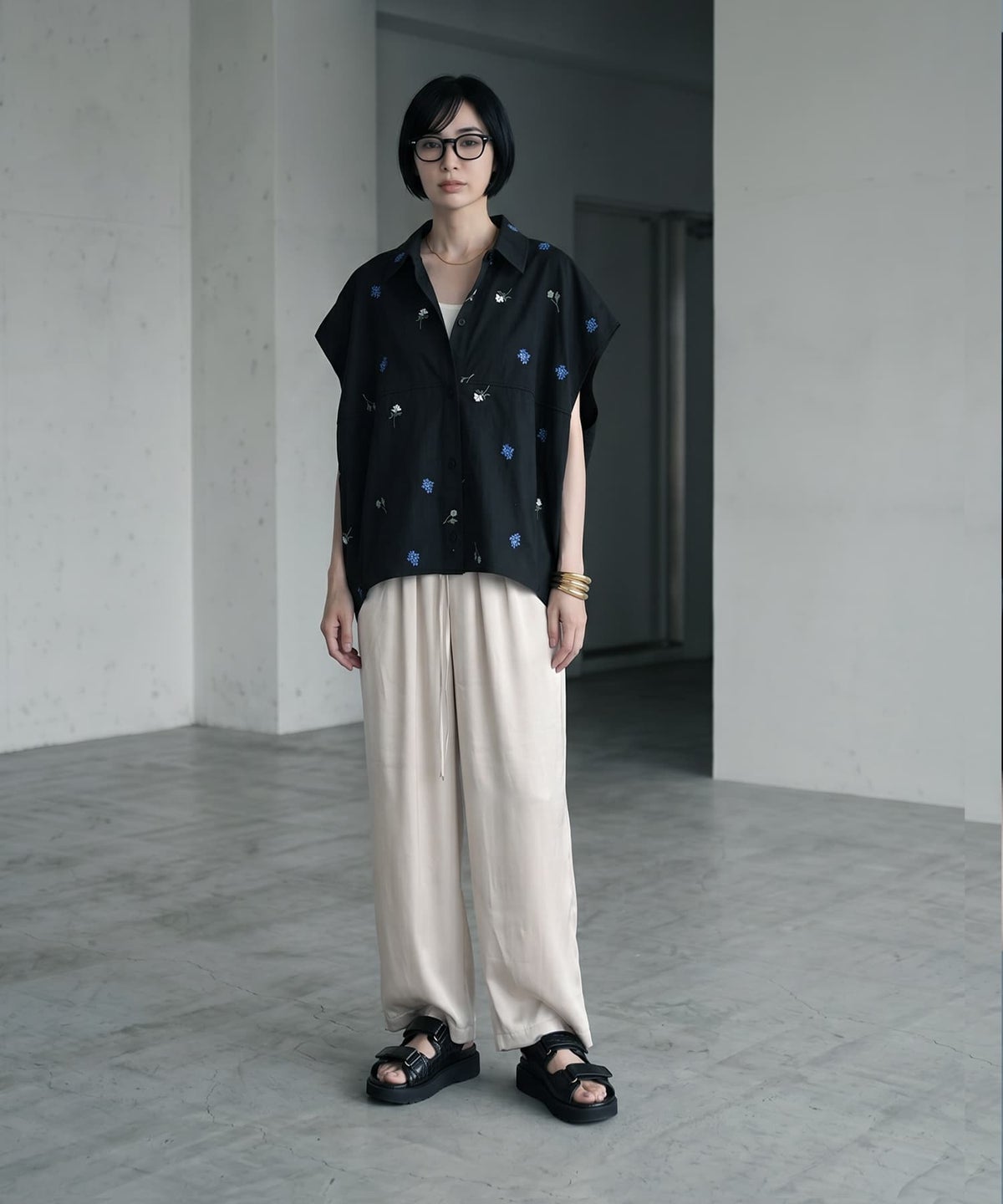着用イメージ 170cm ブラック