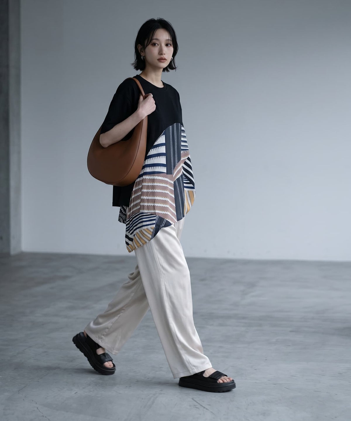 着用イメージ 170cm ブラック
