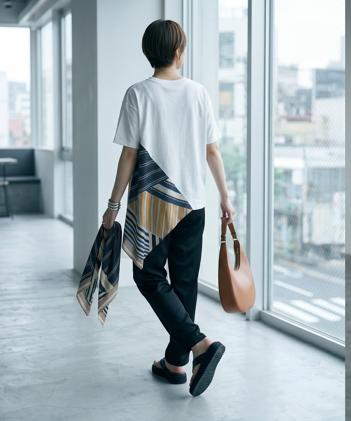 着用イメージ 165cm ホワイト