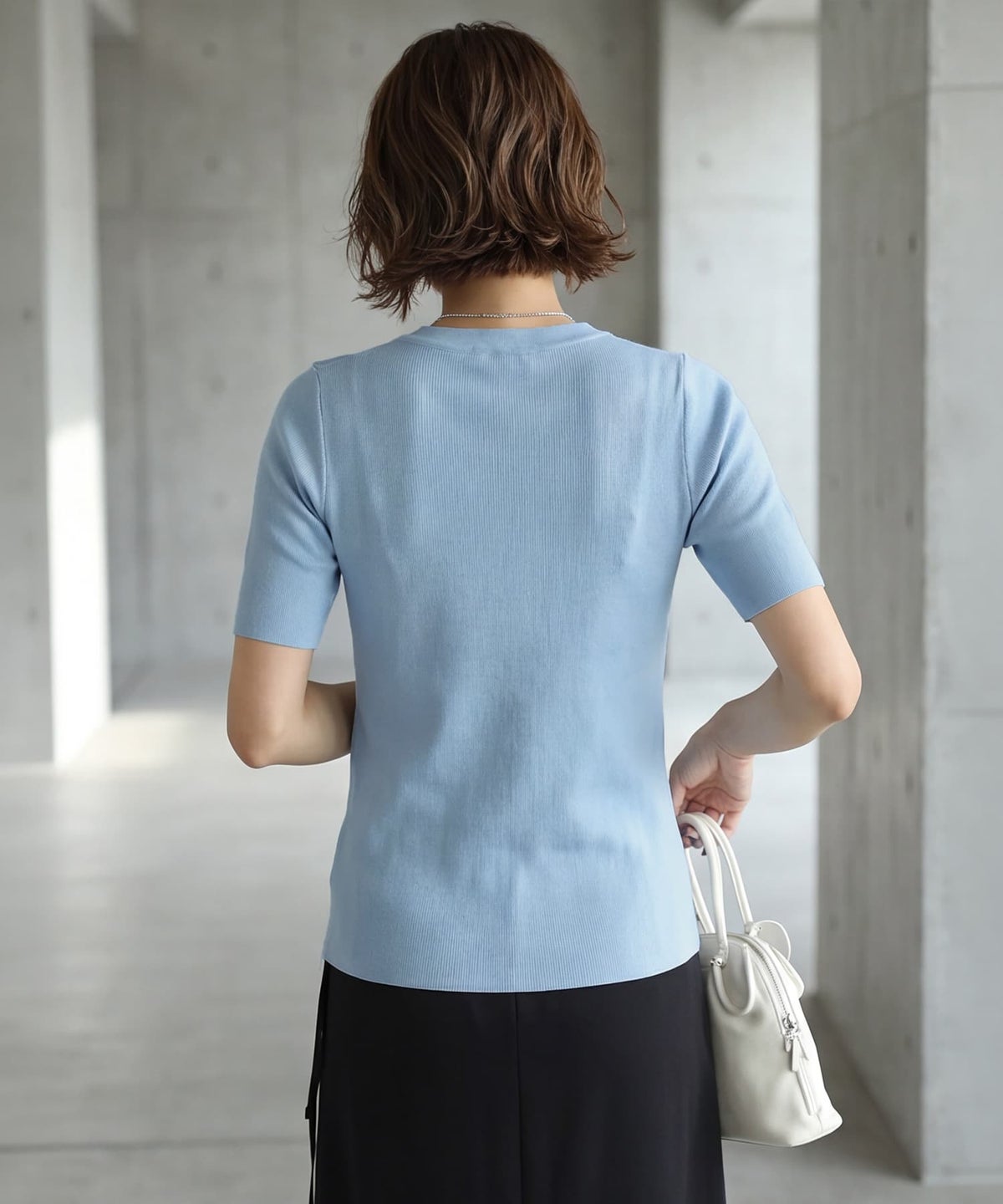 着用イメージ 163cm ブルー