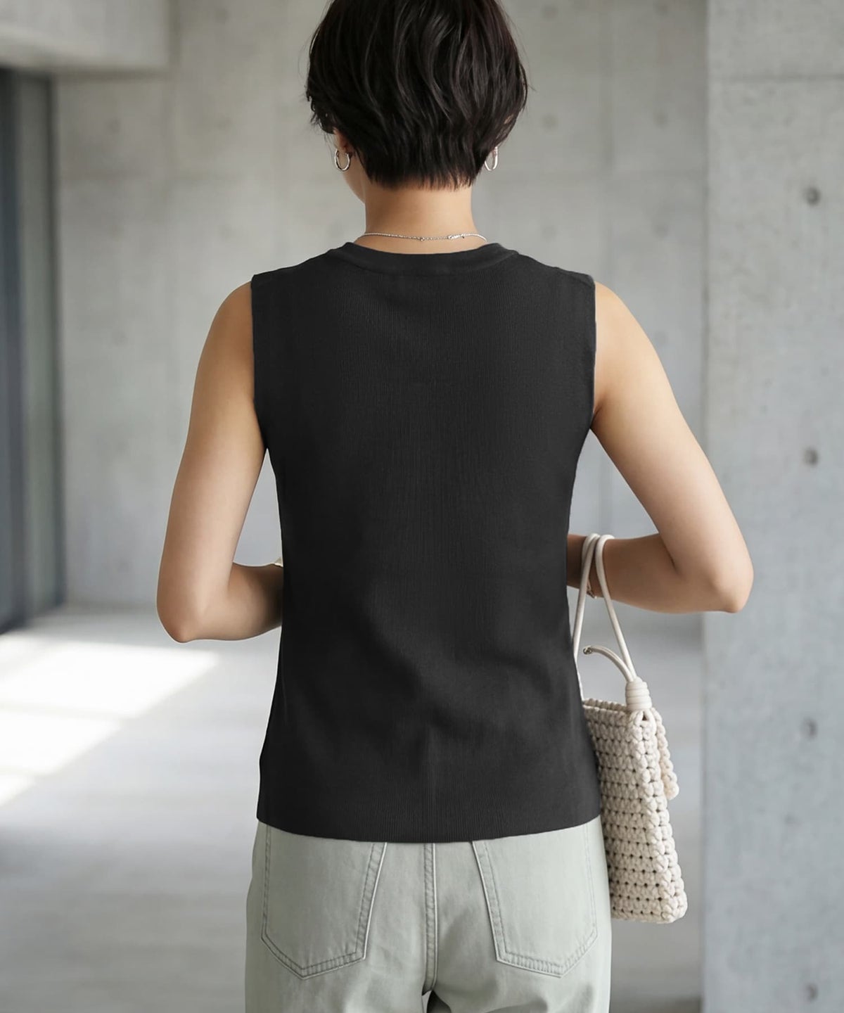 着用イメージ 163cm ブラック