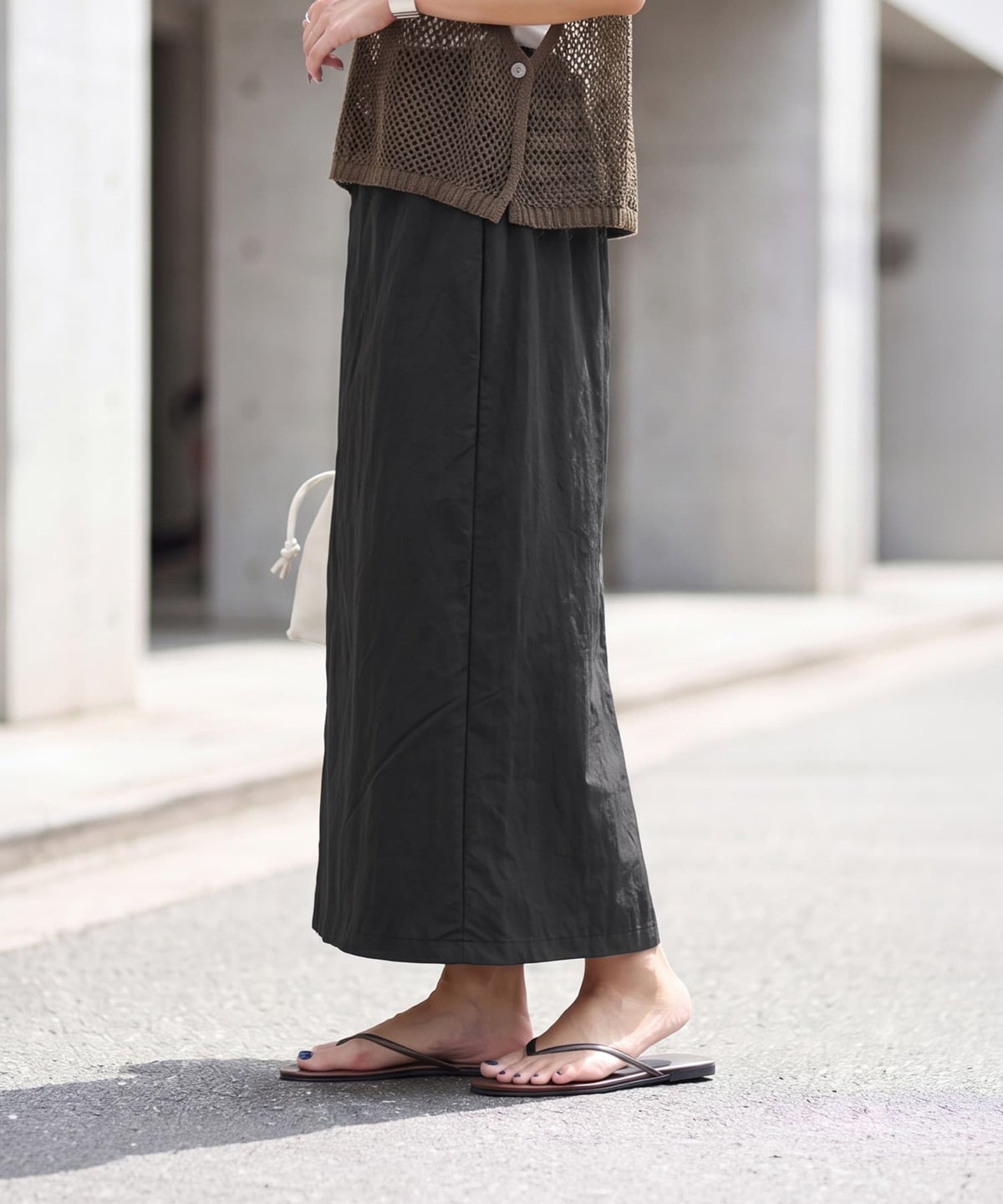 着用イメージ 163cm ブラック