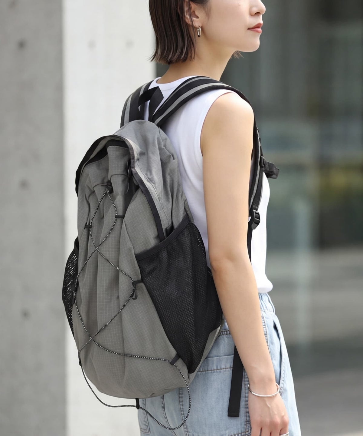 着用イメージ 163cm グレー