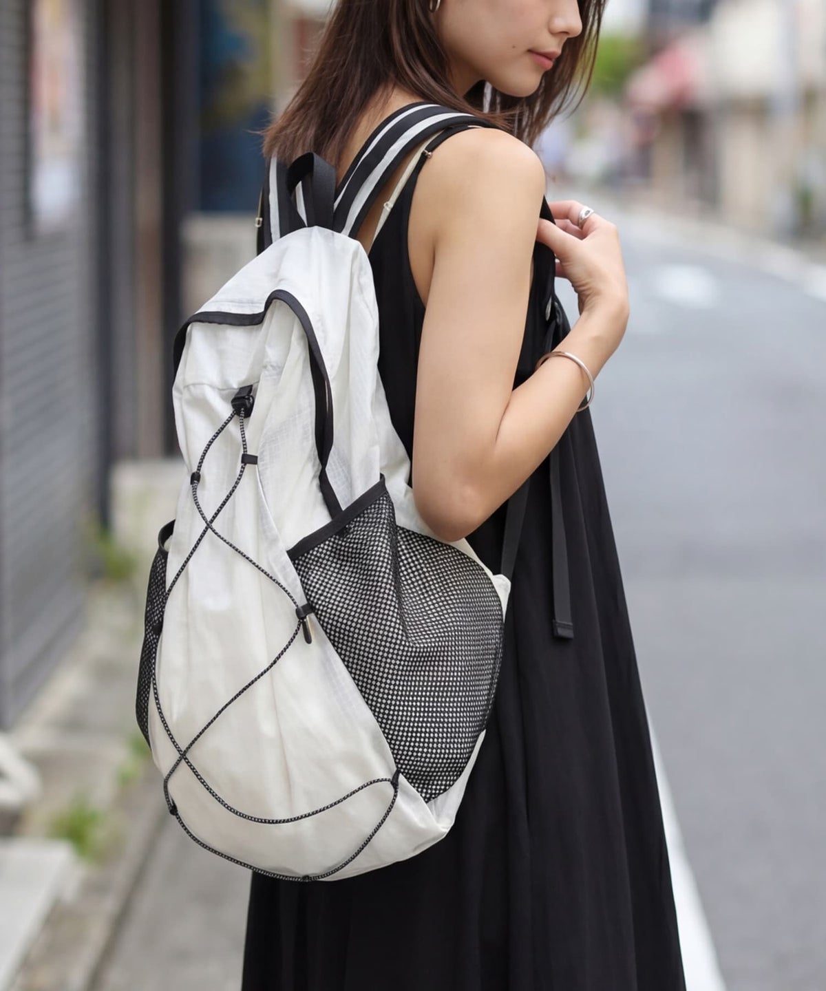 着用イメージ 163cm ホワイト