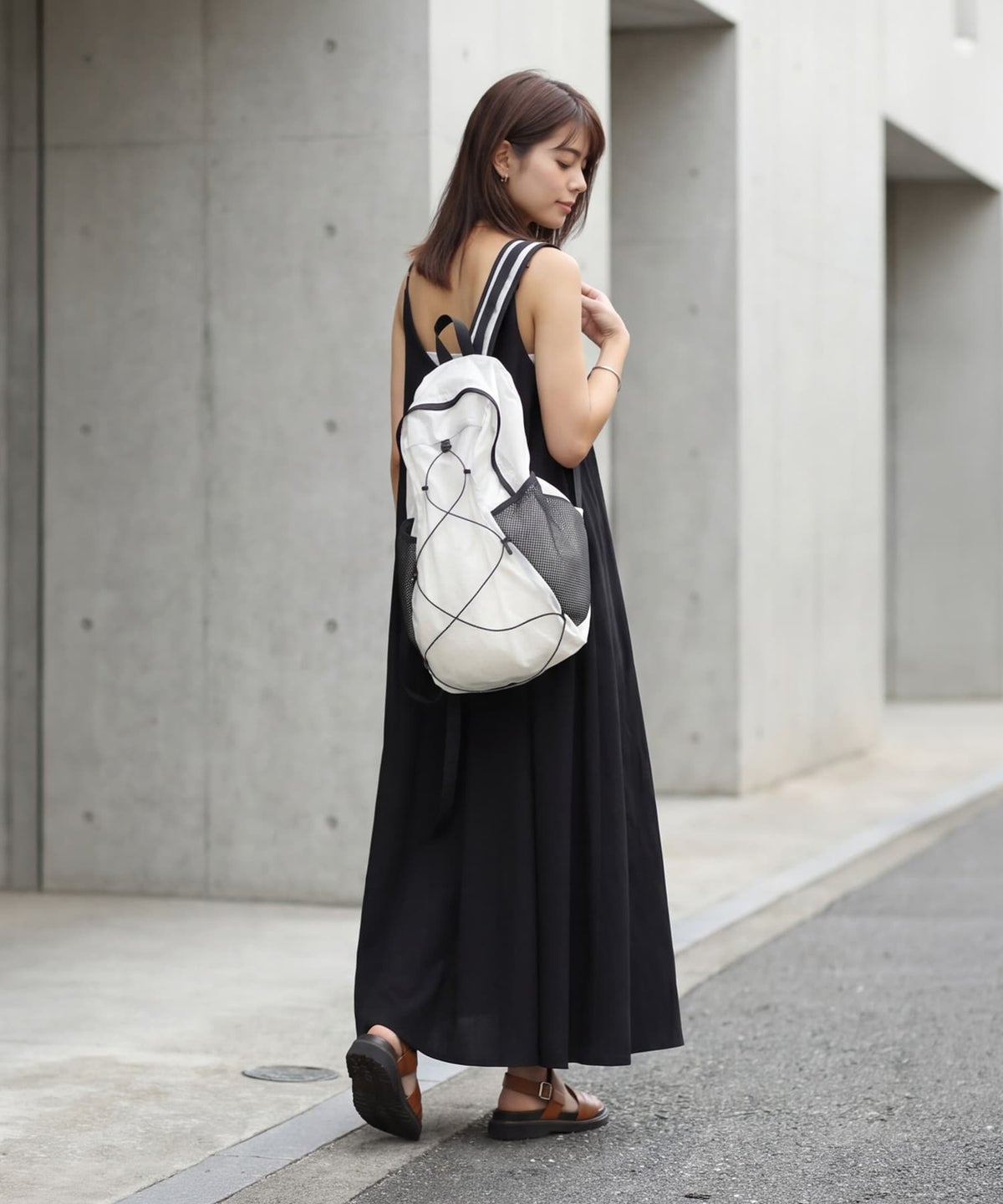 着用イメージ 163cm ホワイト