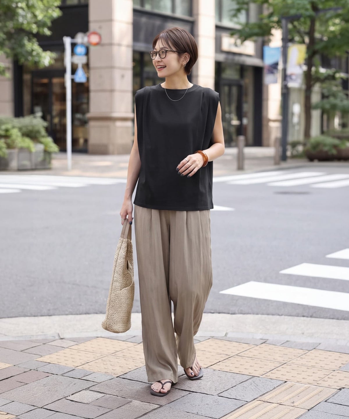 着用イメージ 163cm ブラック
