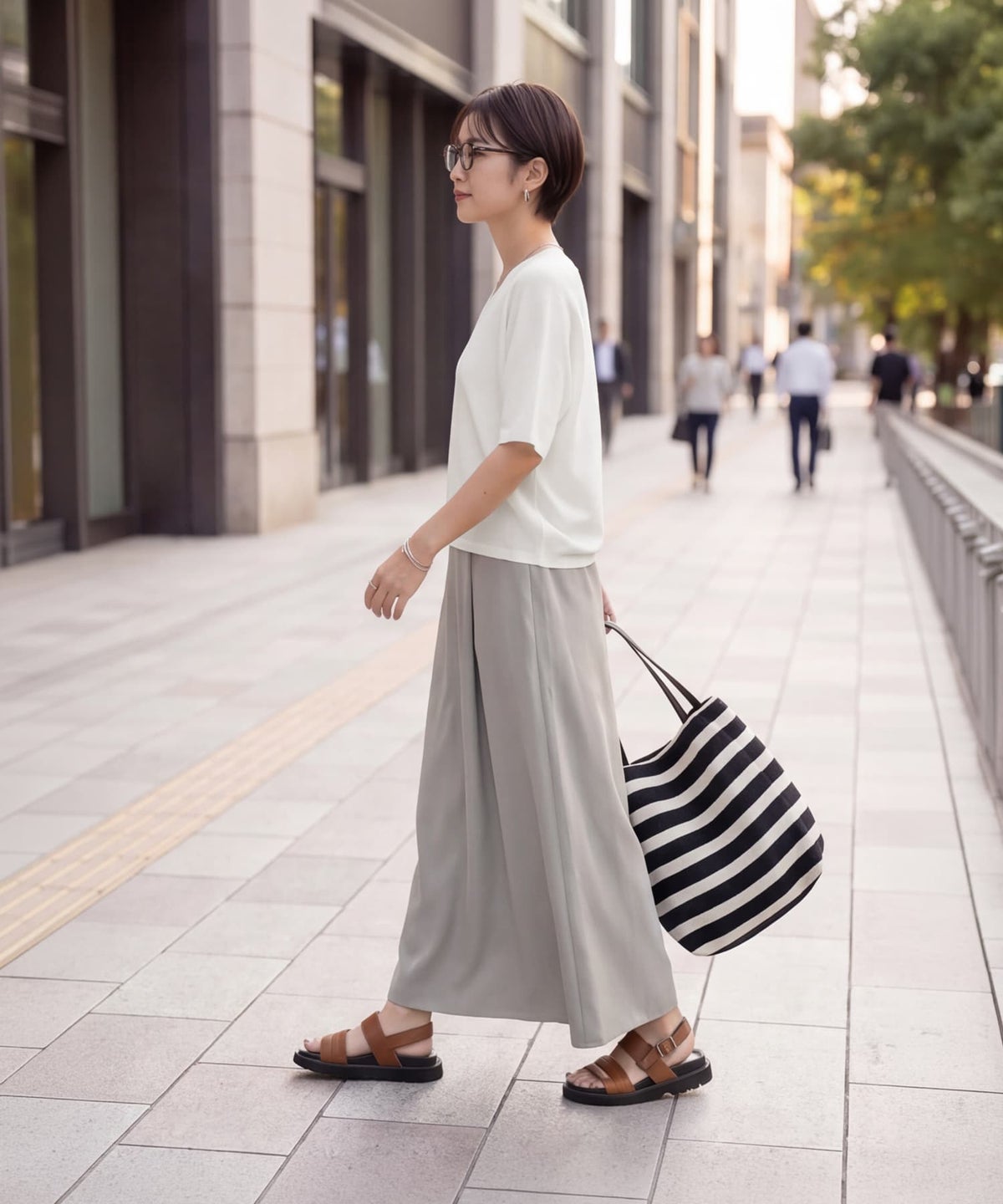 着用イメージ 163cm ホワイト