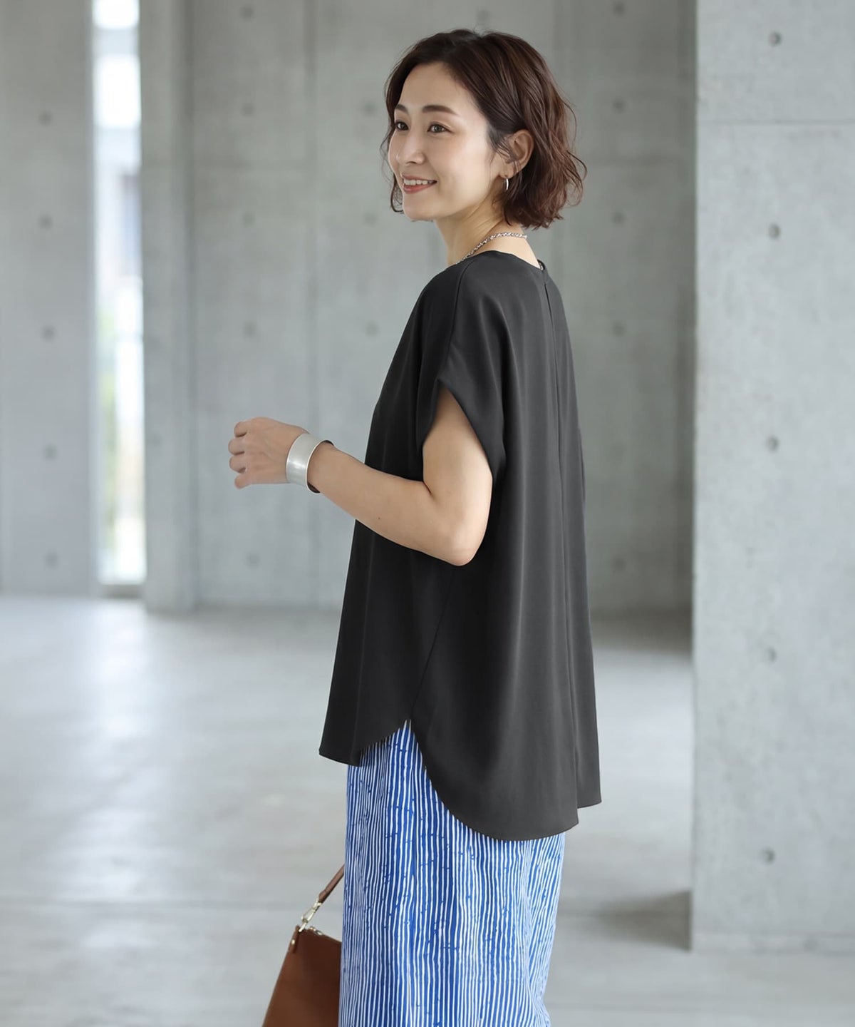 着用イメージ 163cm ブラック