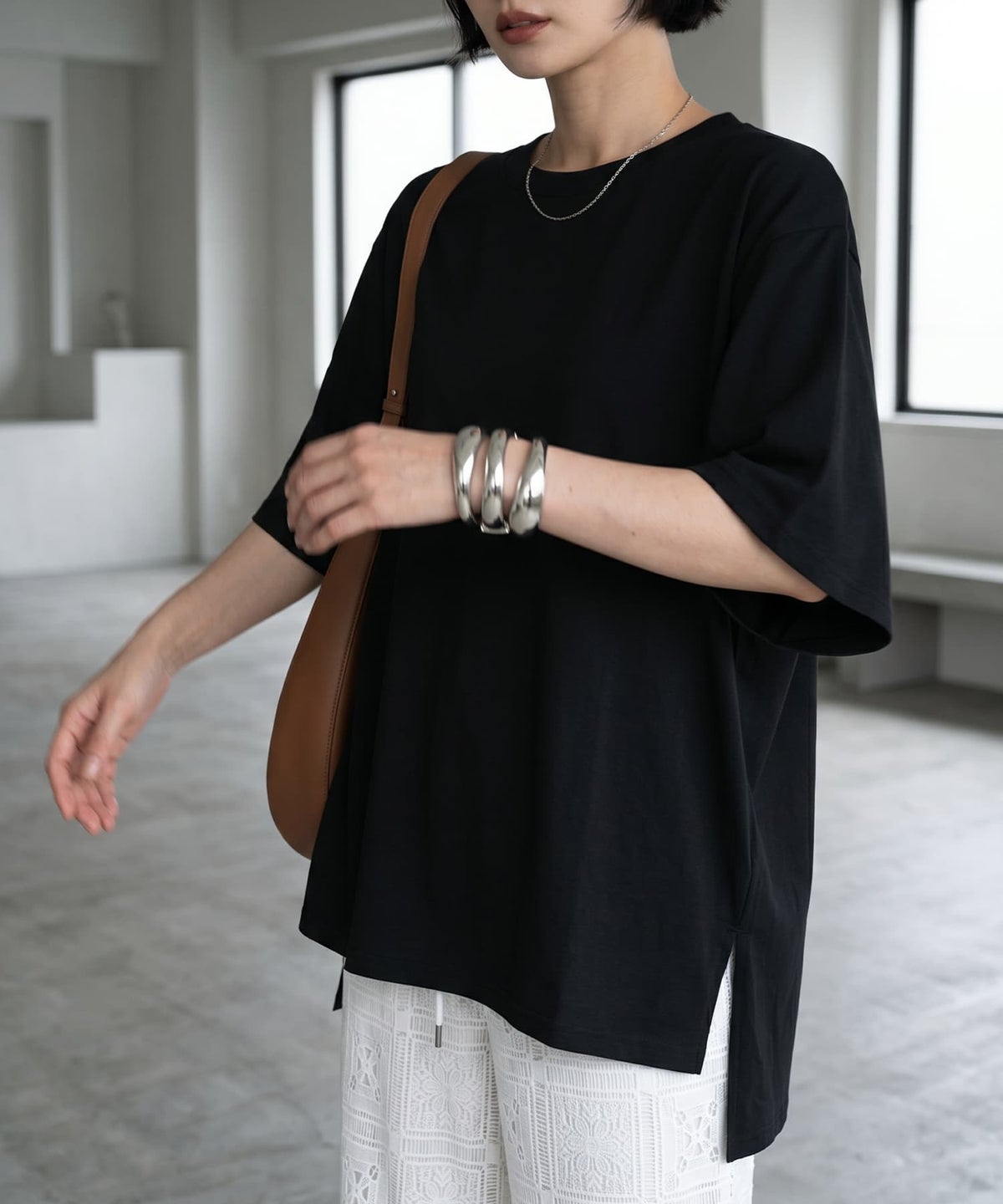 着用イメージ 170cm ブラック
