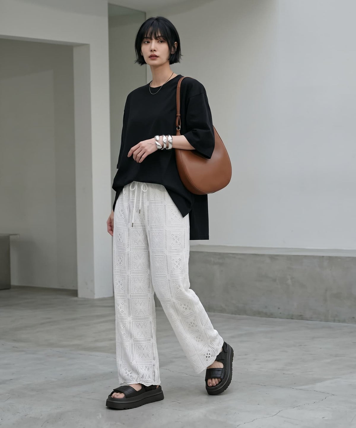 着用イメージ 170cm ブラック