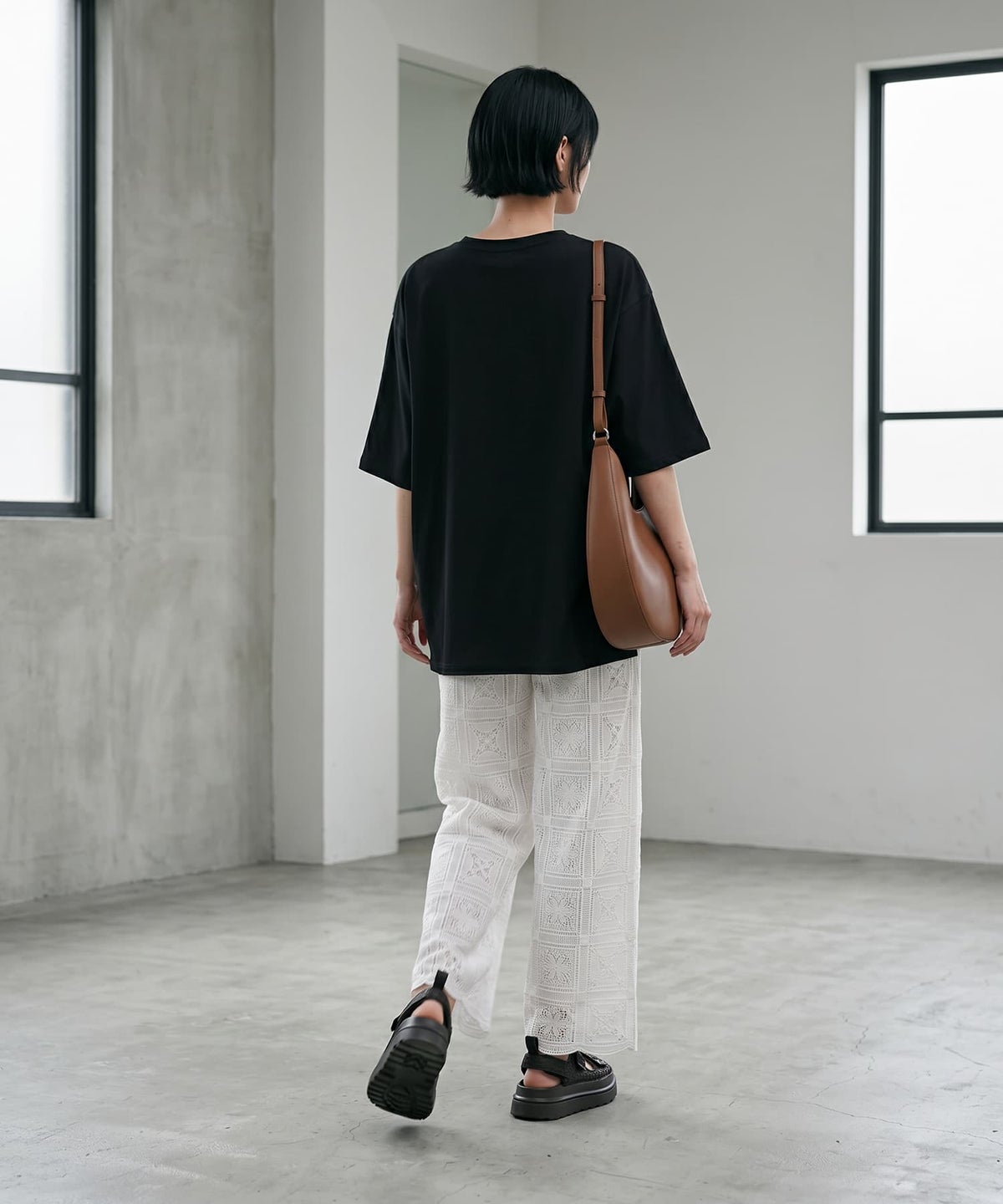着用イメージ 170cm ブラック