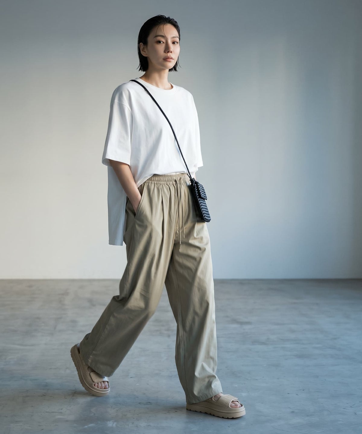 着用イメージ 170cm ホワイト
