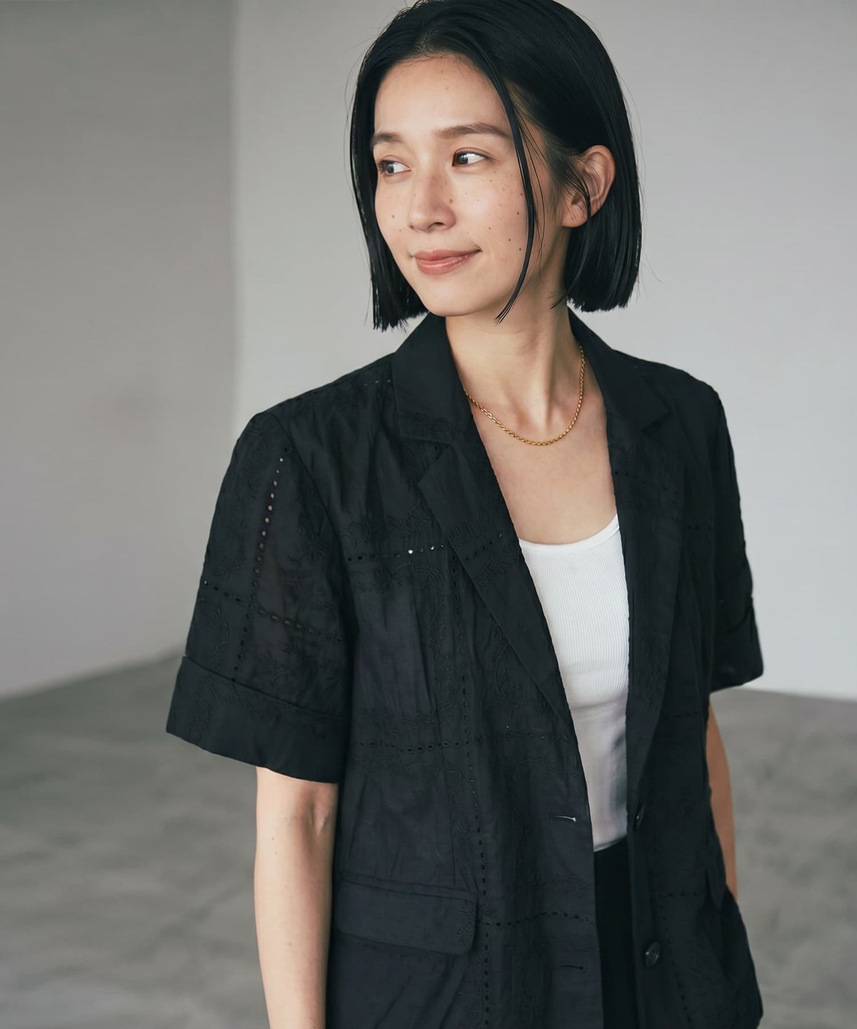 着用イメージ 170cm ブラック