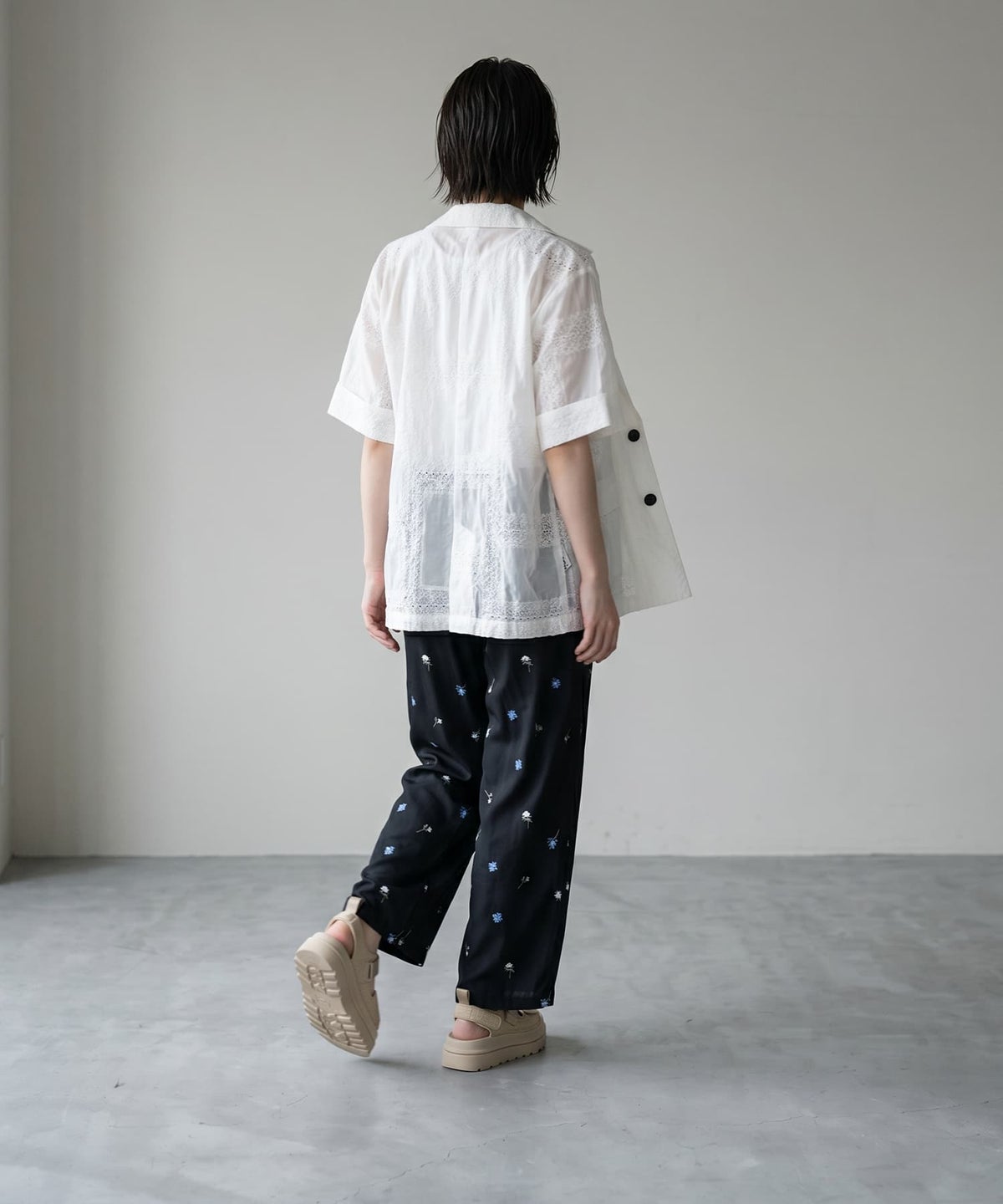 着用イメージ 170cm オフホワイト