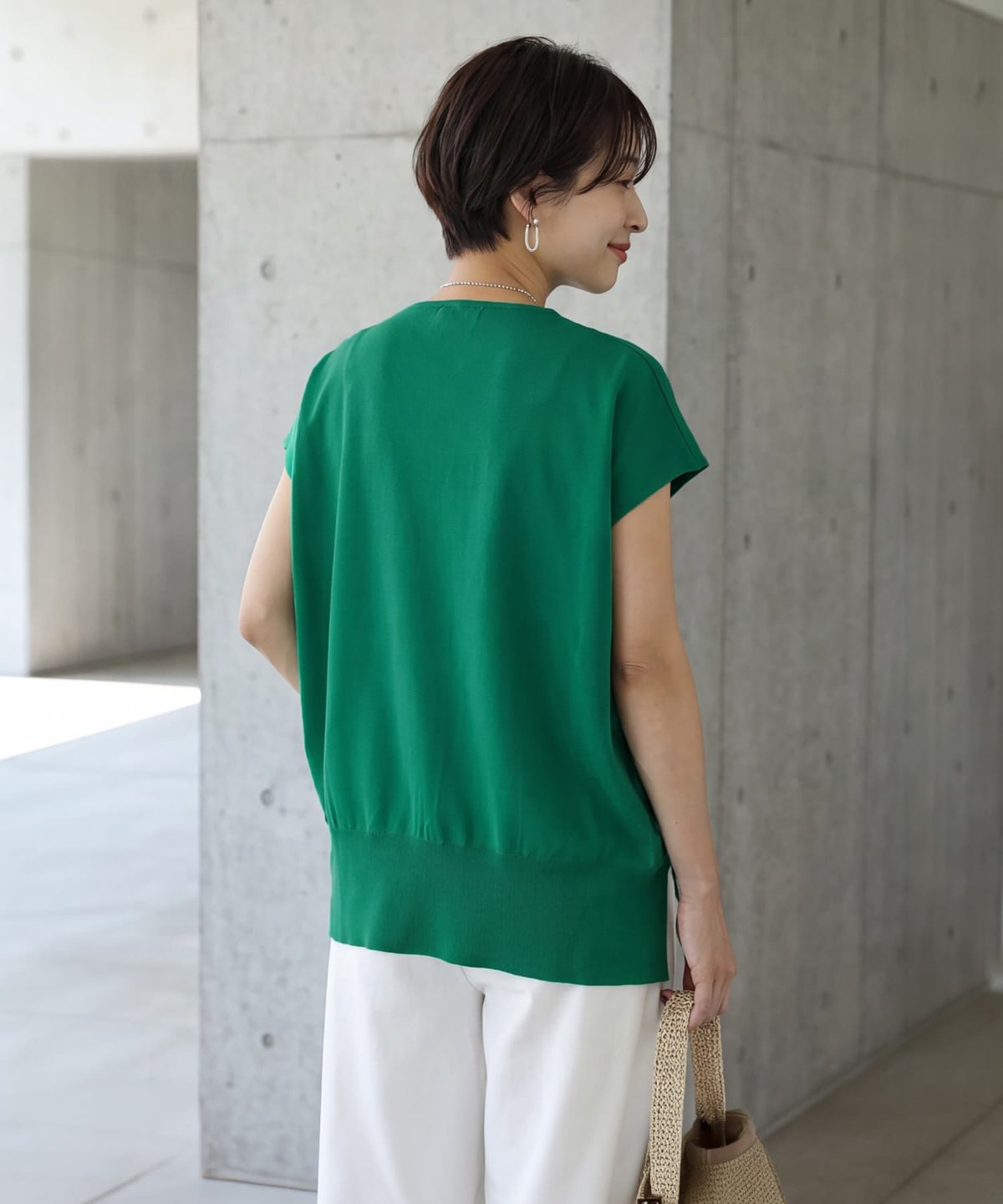 着用イメージ 163cm グリーン