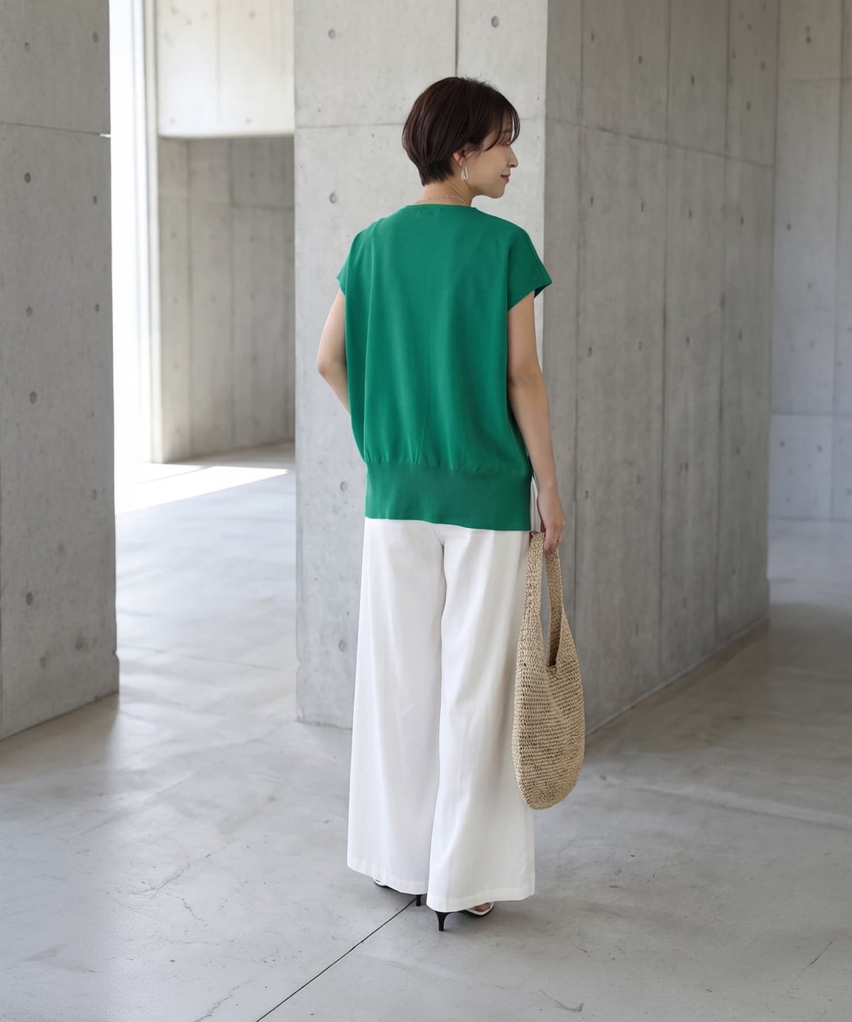 着用イメージ 163cm グリーン