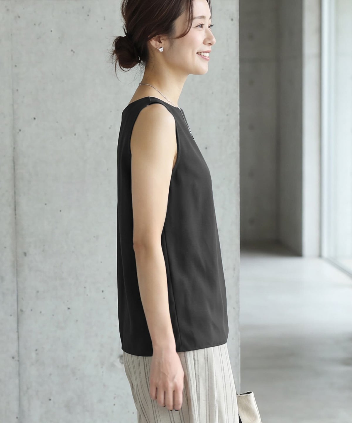 着用イメージ 163cm ブラック