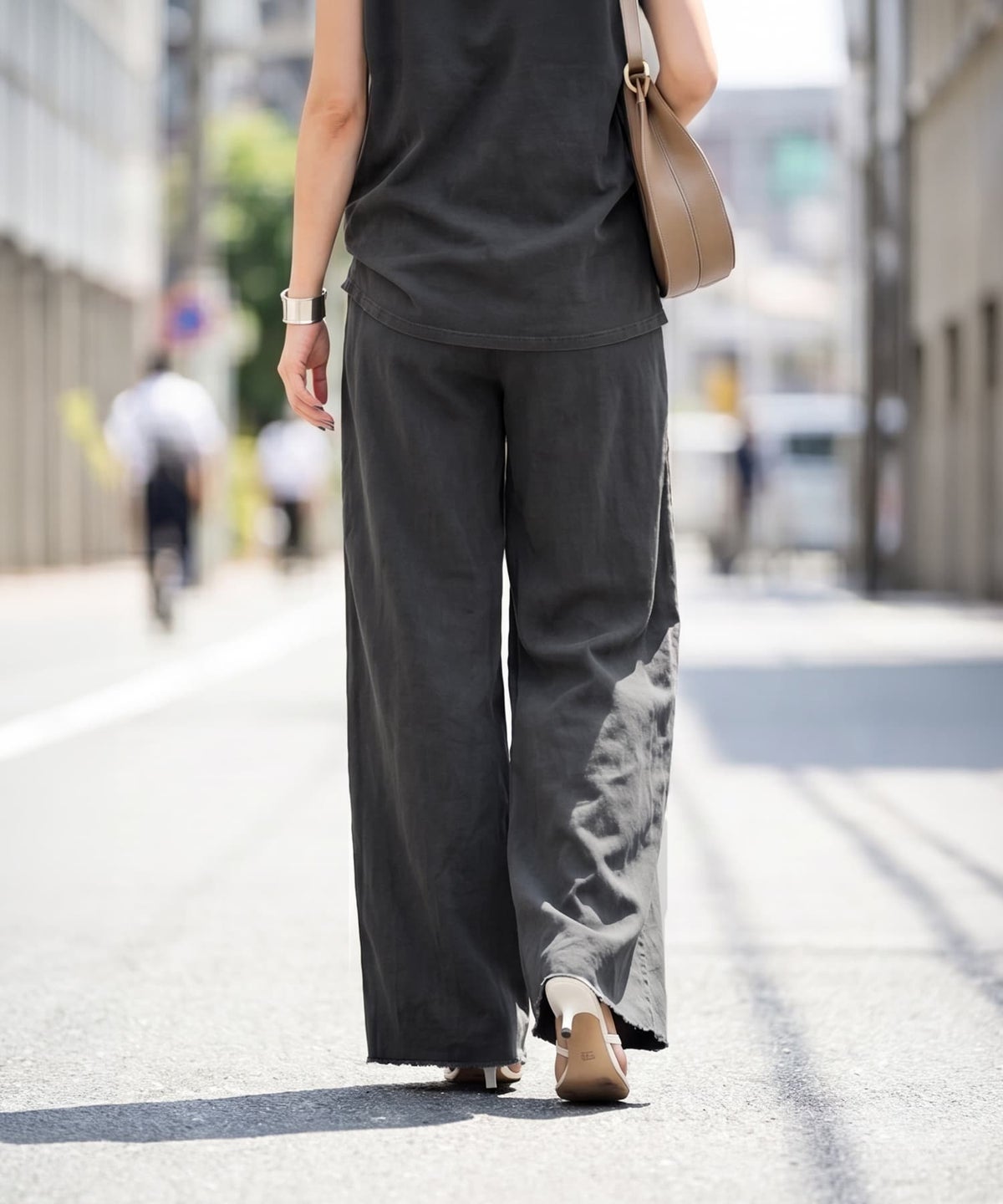 着用イメージ 163cm チャコール