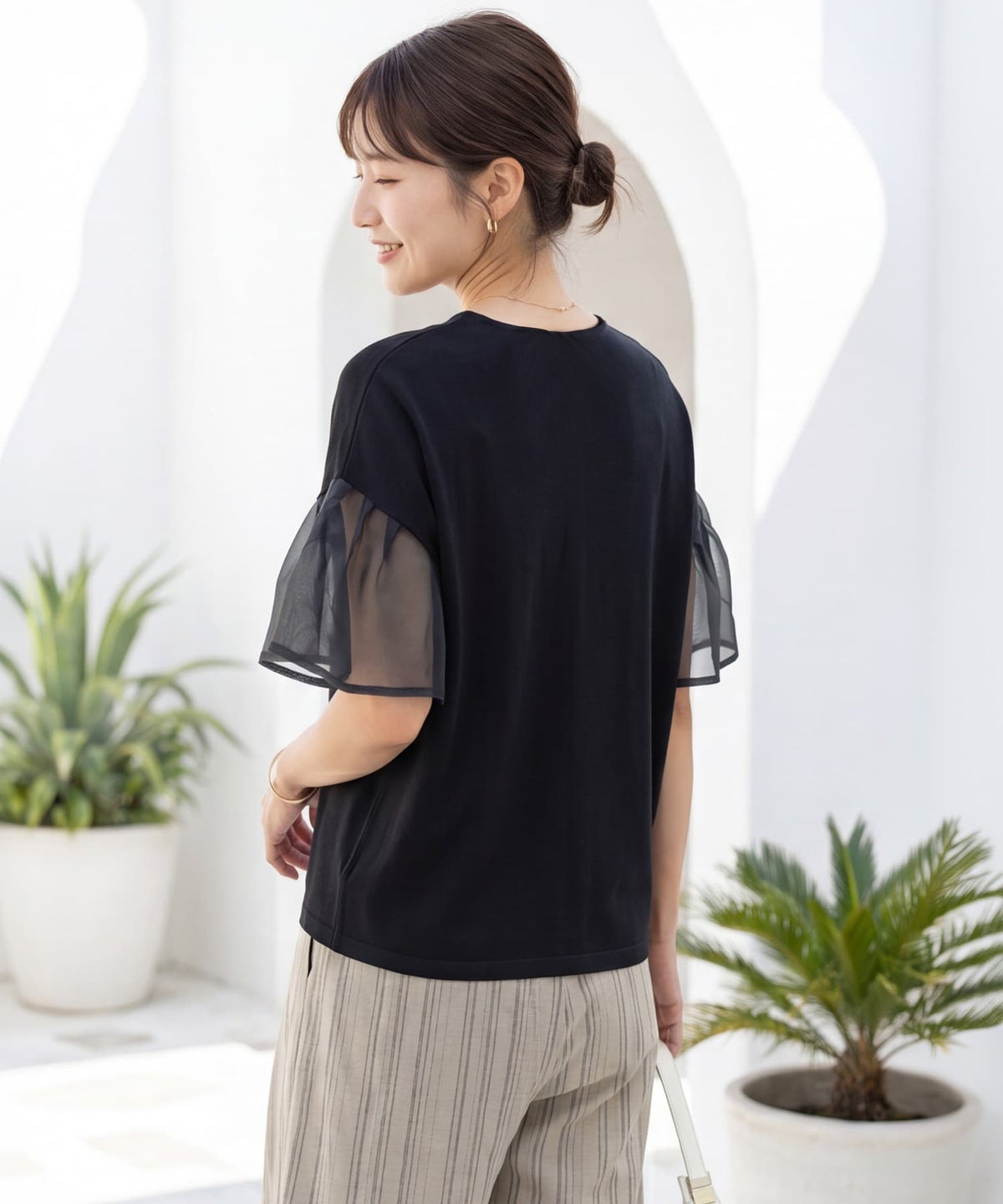 着用イメージ 163cm ブラック