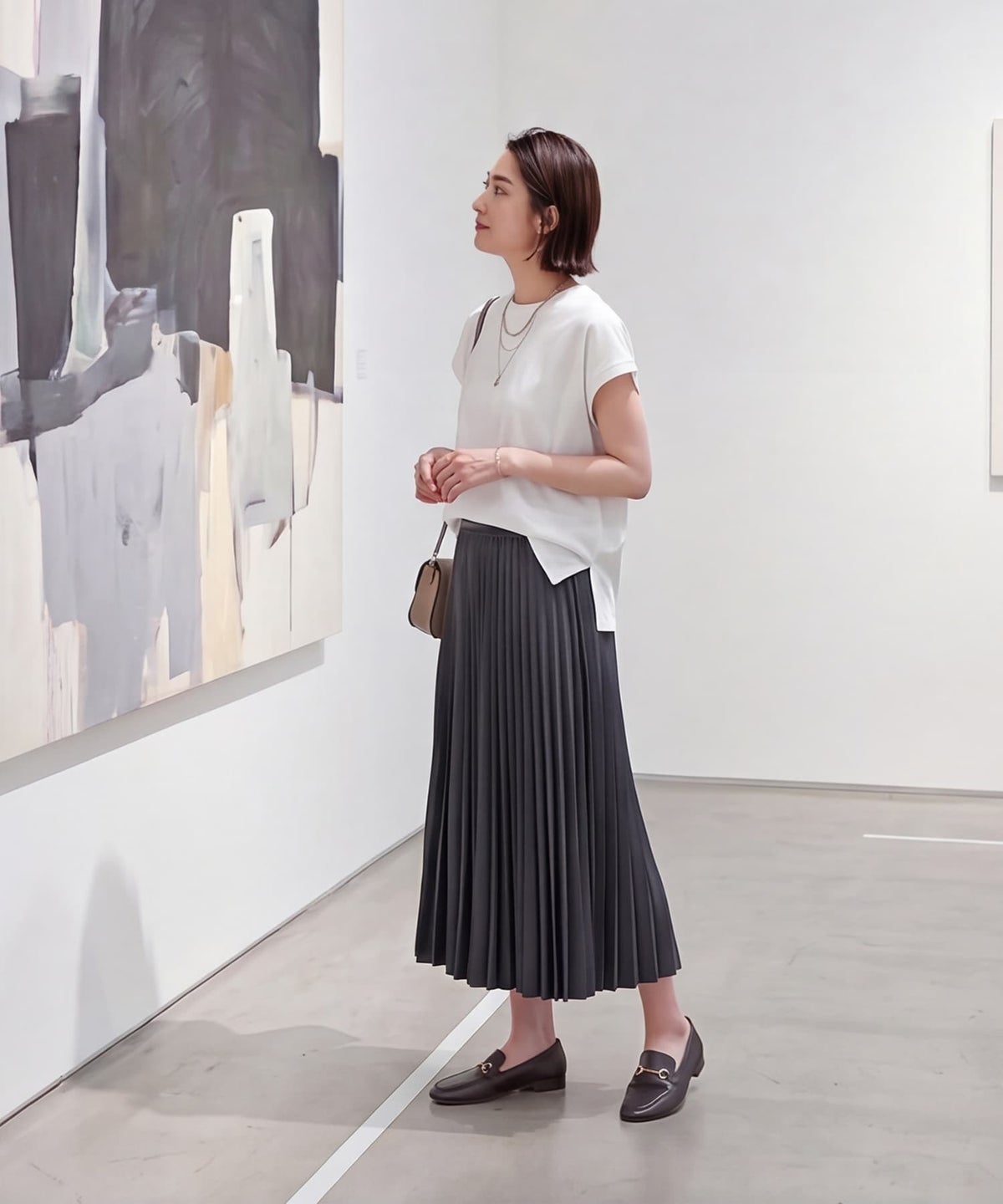 着用イメージ 163cm ホワイト