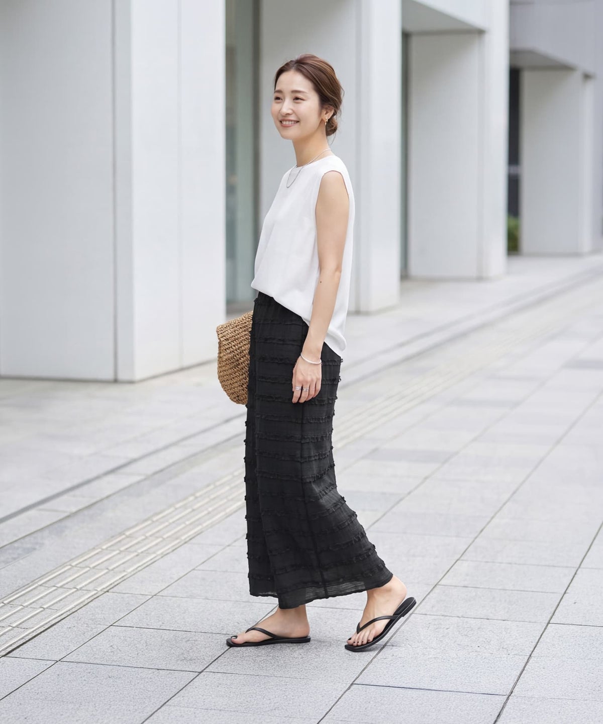 着用イメージ 163cm ブラック