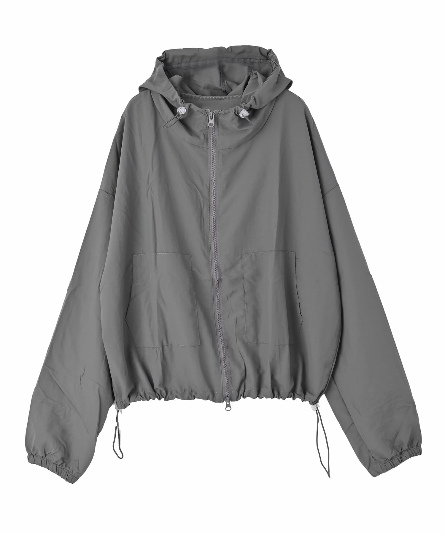 DELI by】【OUTLET】軽やかシアー フードジップジャケット