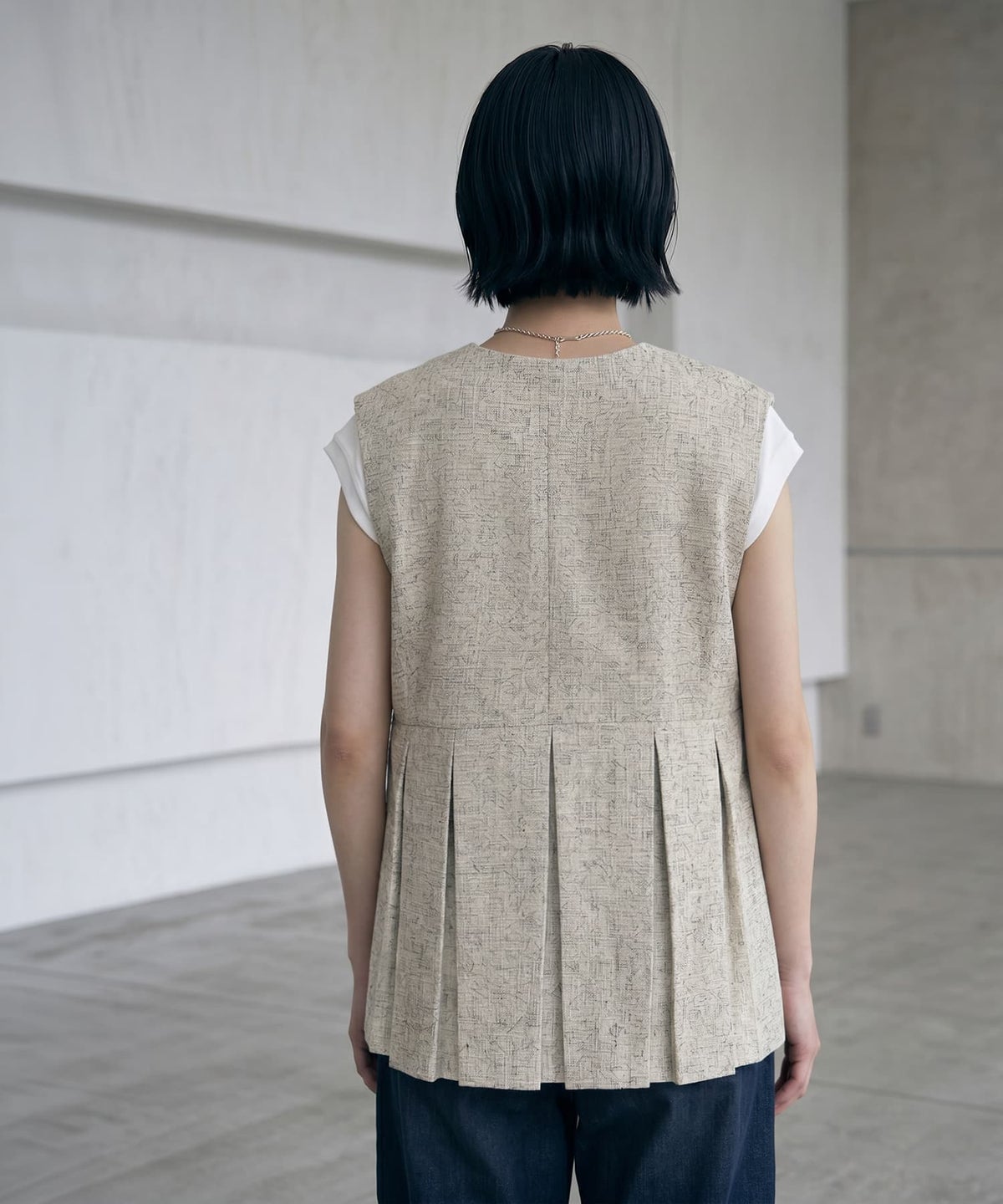 着用イメージ 170cm アイボリー