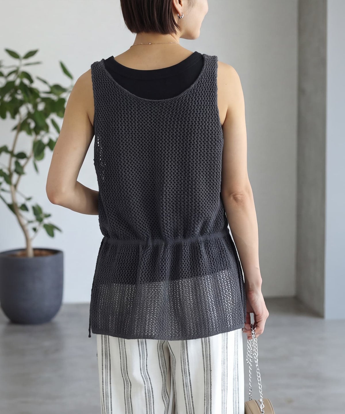 着用イメージ 163cm チャコール