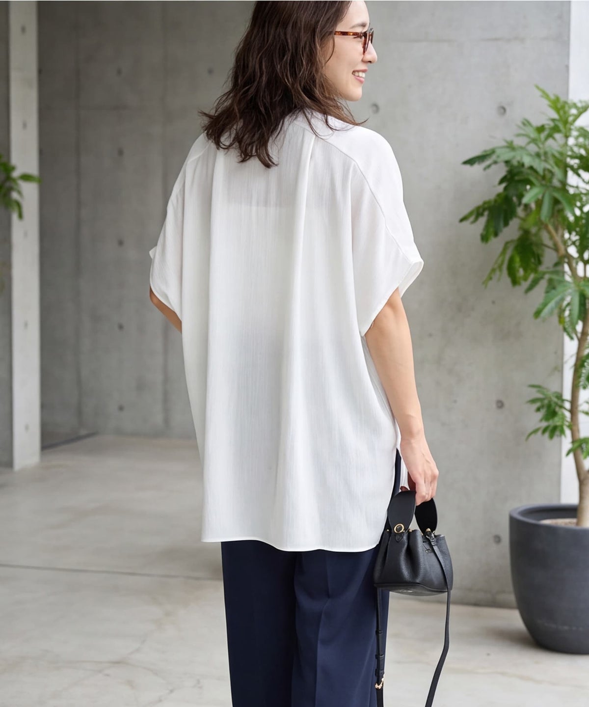 着用イメージ 163cm ホワイト