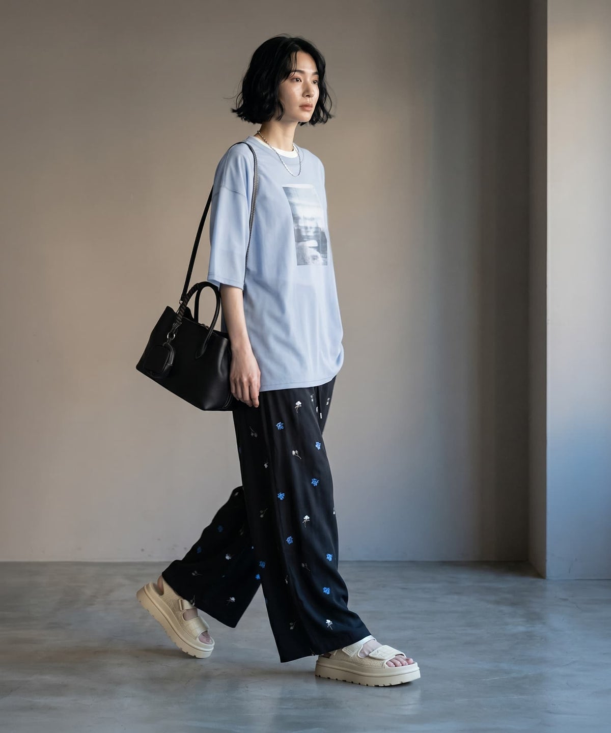 着用イメージ 170cm ブルー