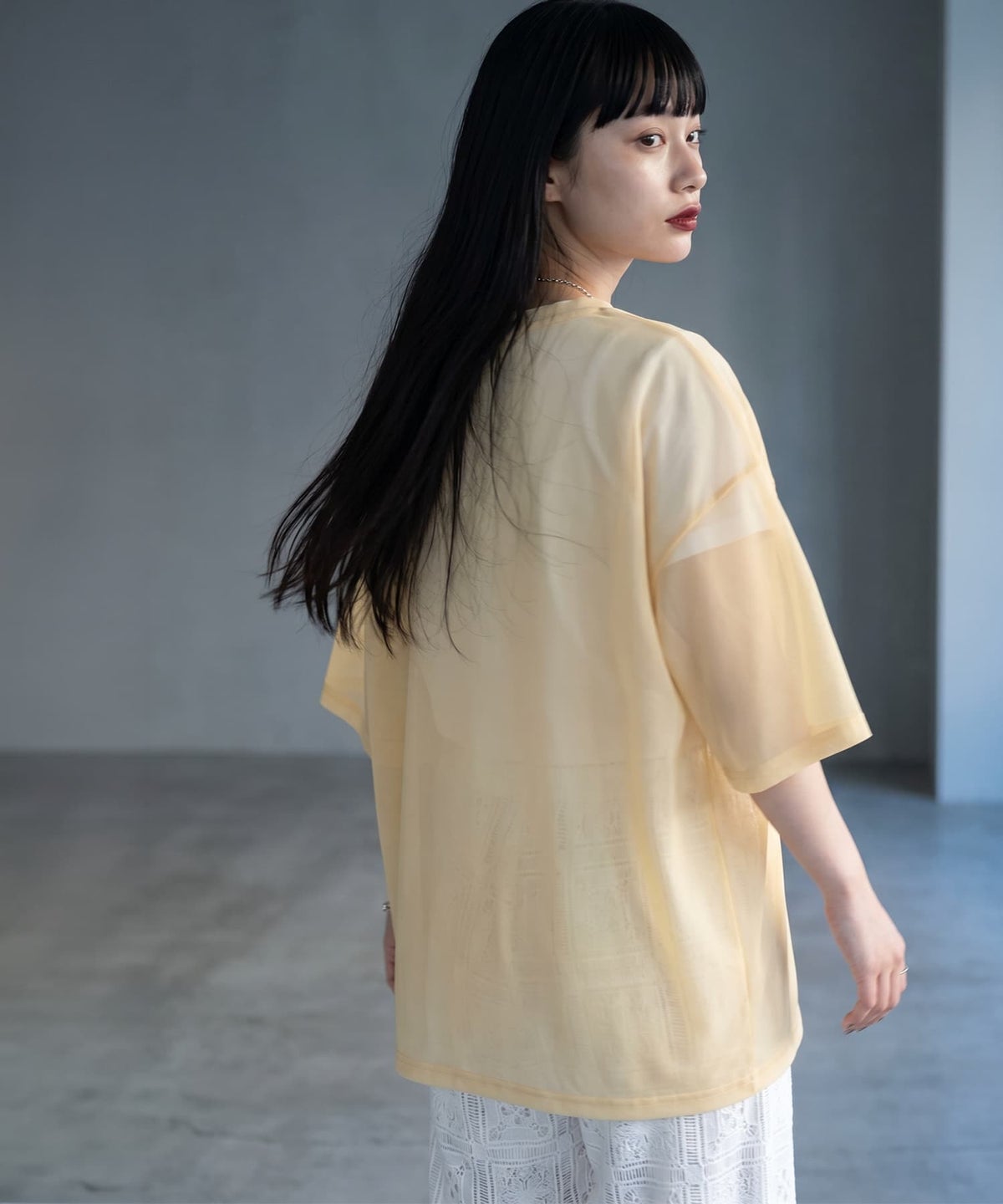 着用イメージ 165cm イエロー