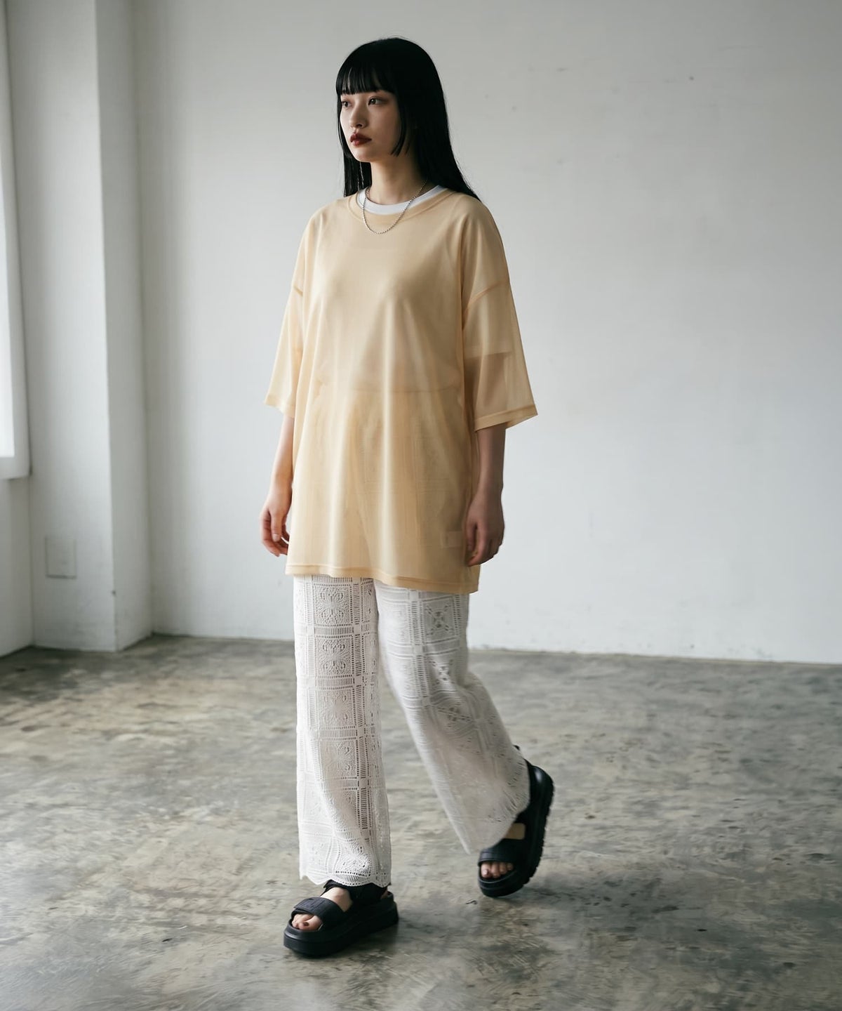 着用イメージ 165cm イエロー