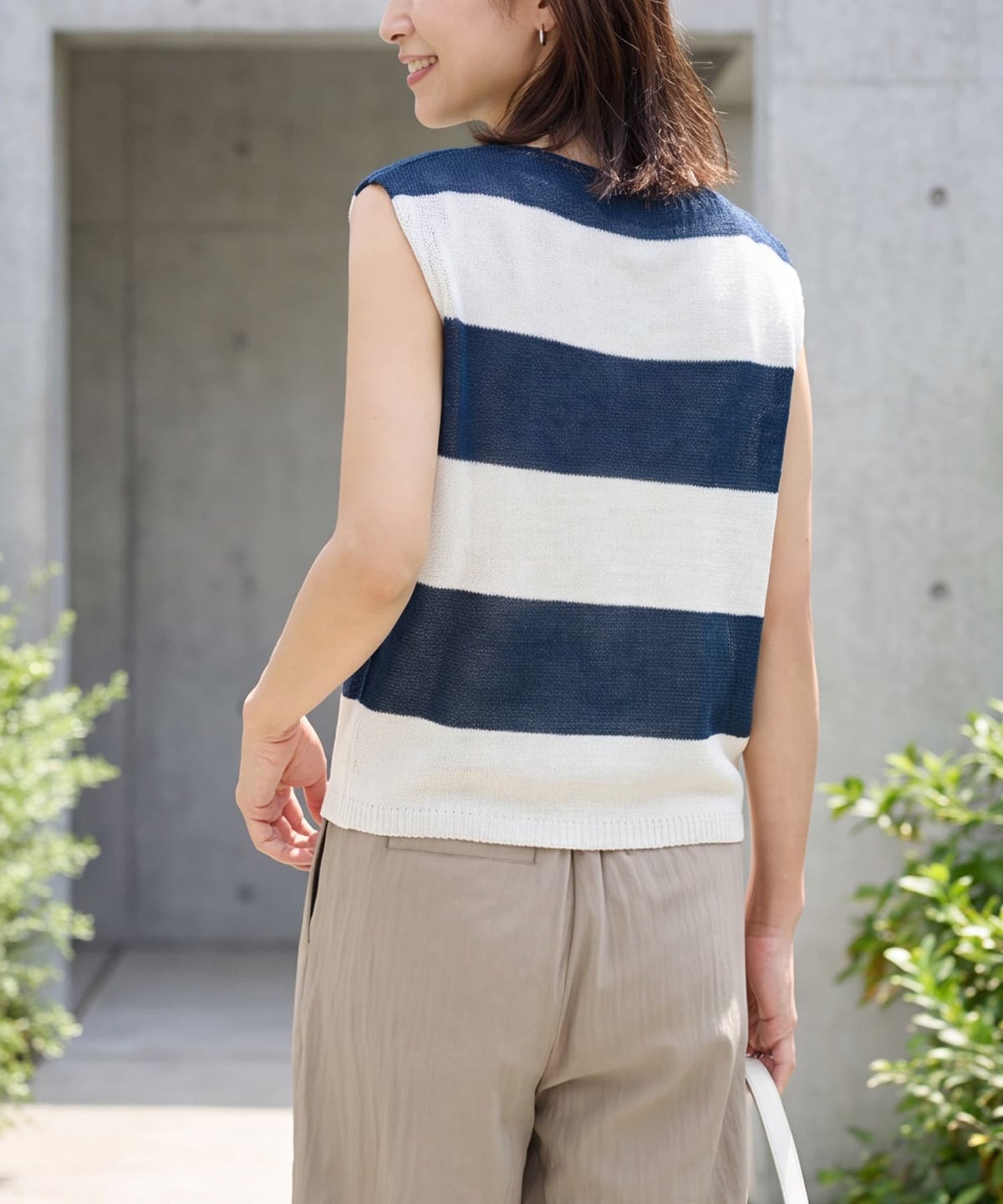 着用イメージ 163cm ネイビー