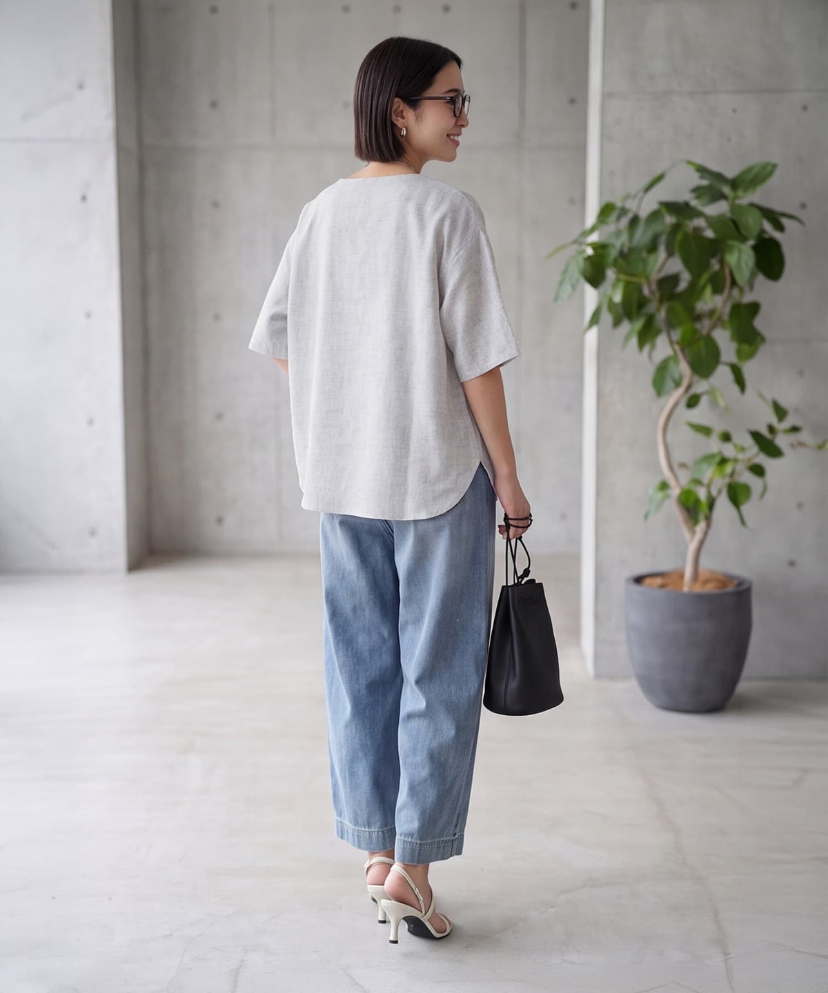 着用イメージ 163cm ホワイト