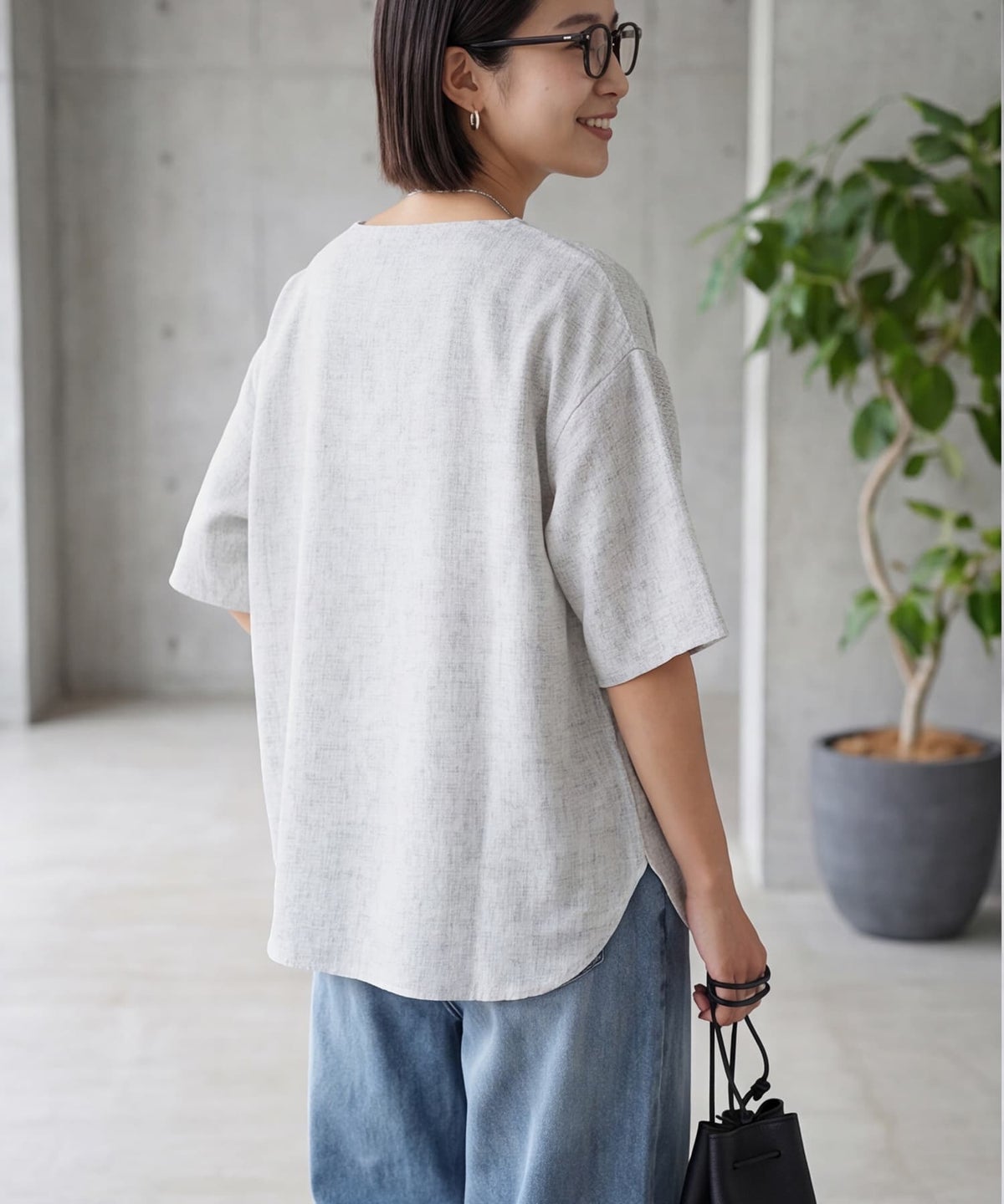 着用イメージ 163cm ホワイト