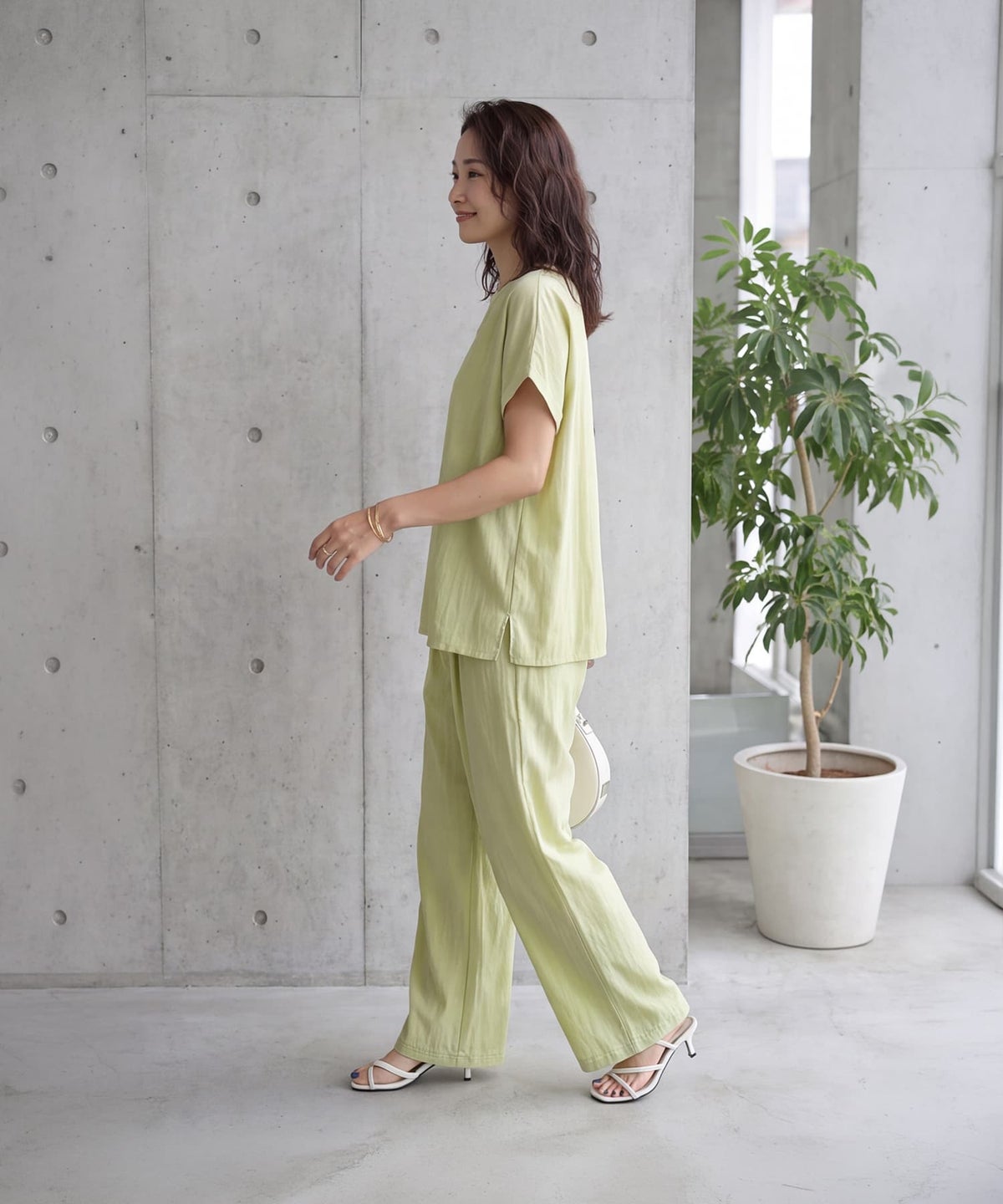 着用イメージ 163cm ピスタチオ