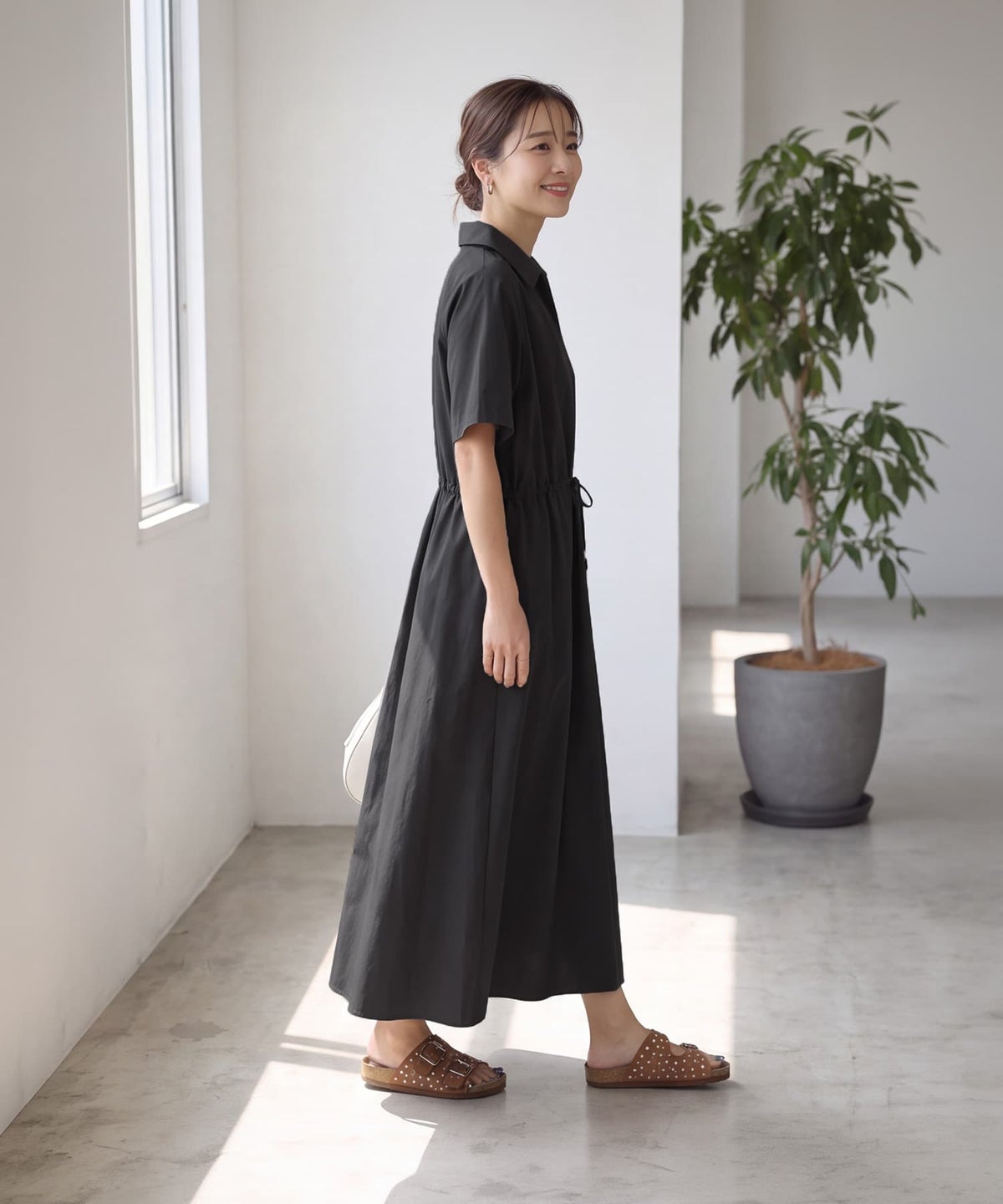 着用イメージ 163cm ブラック