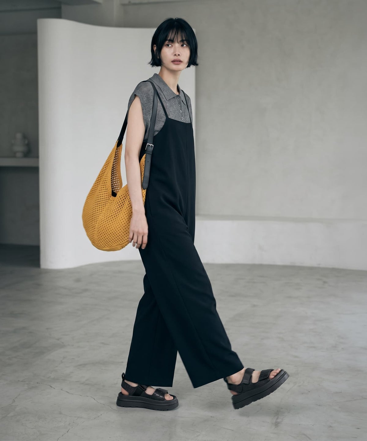 着用イメージ 170cm ブラック
