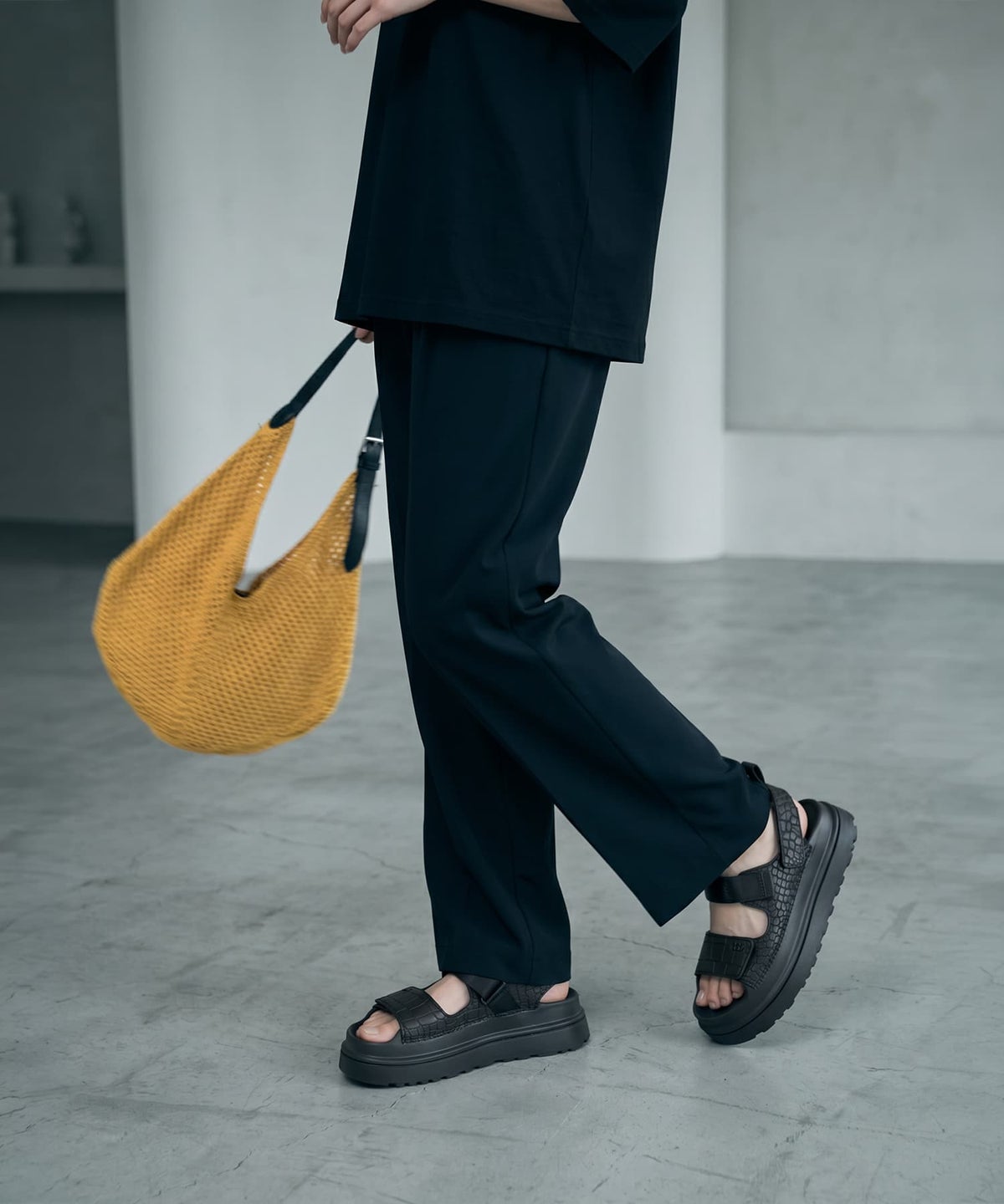 着用イメージ 170cm イエロー
